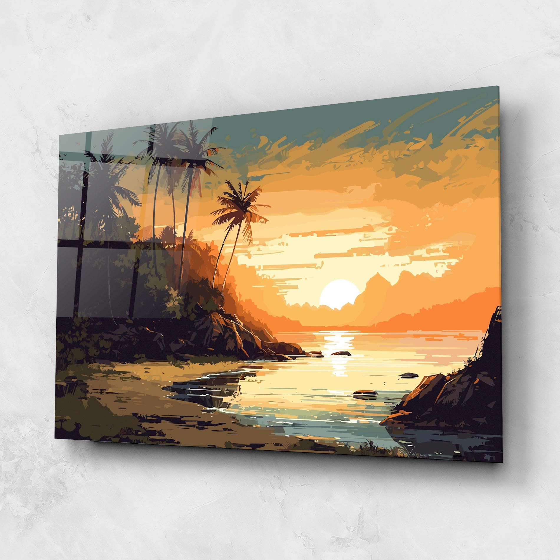 Green Yellow Sunset mockup 1