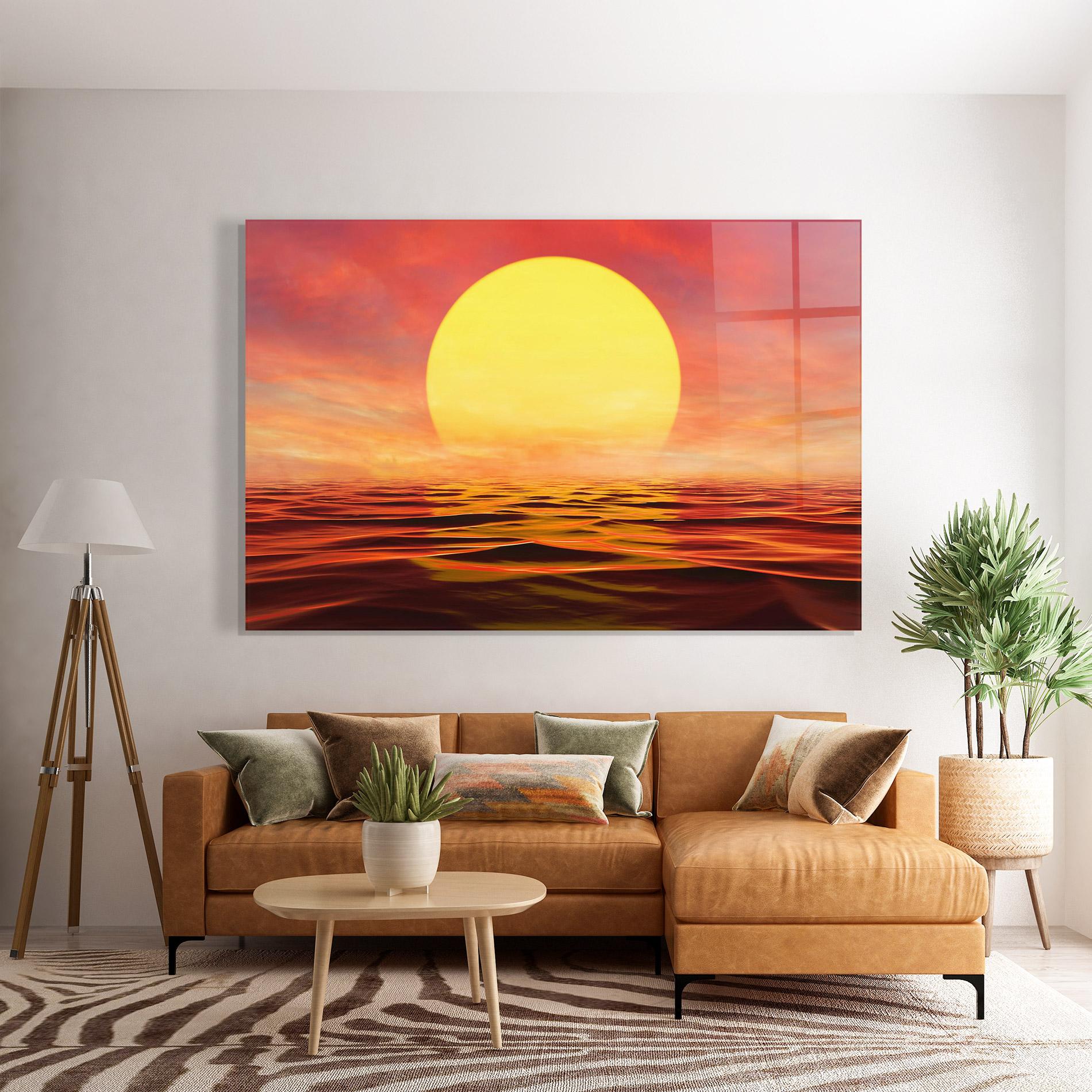 Üvegkép Clouds Reflection Sky mockup 7