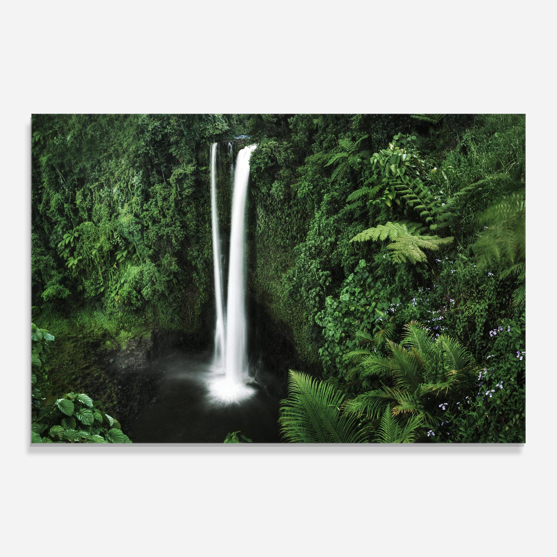 Üvegkép Green Nature Waterfall mockup 0