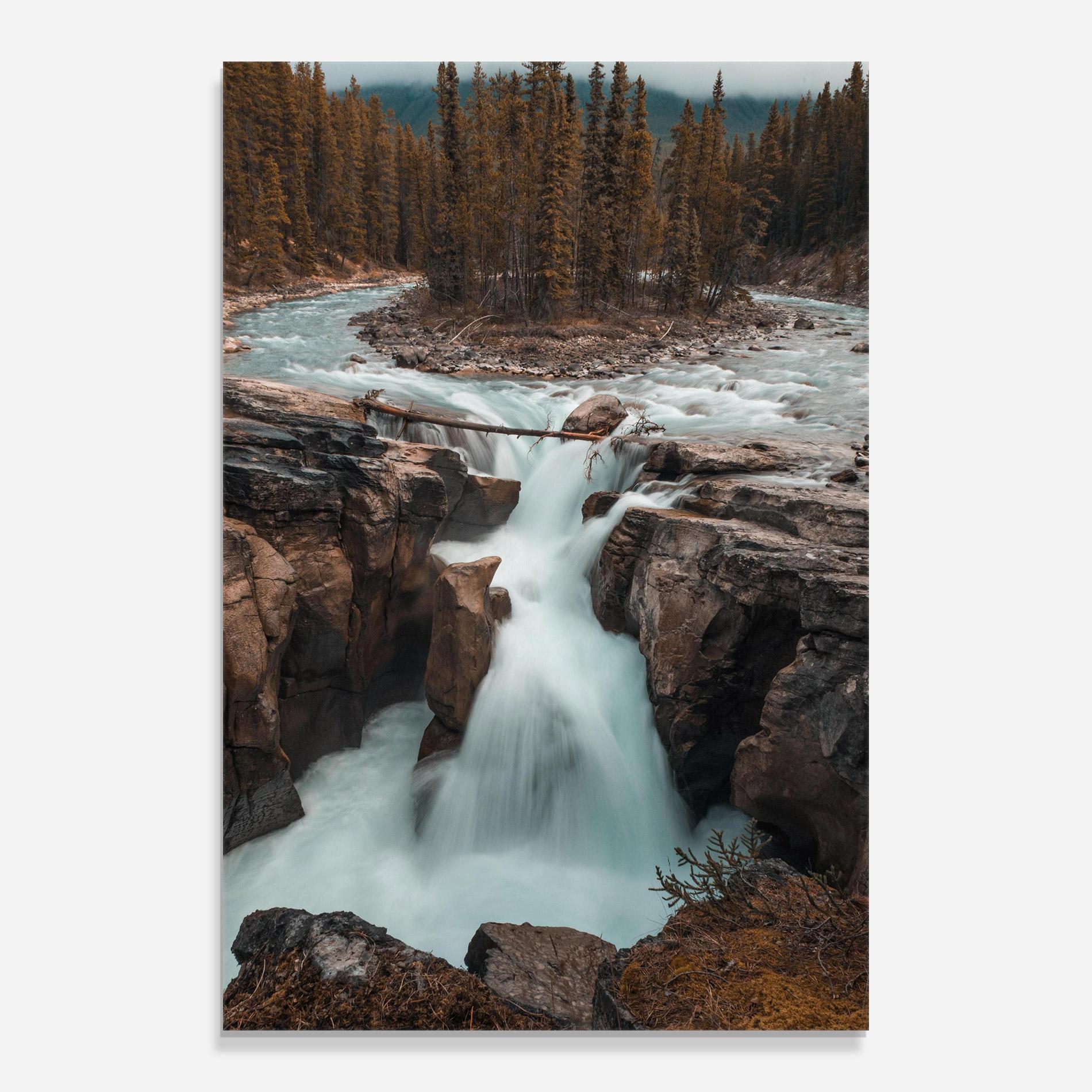 Üvegkép Orange Trees Waterfall mockup 0