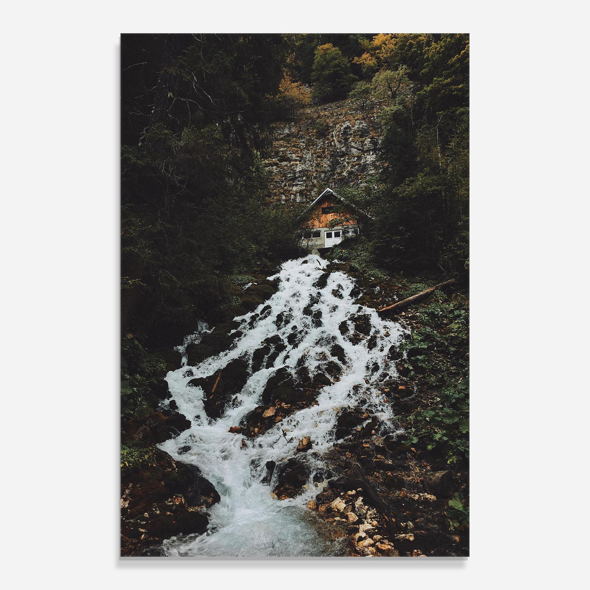 Üvegkép Waterfall From Home mockup 0