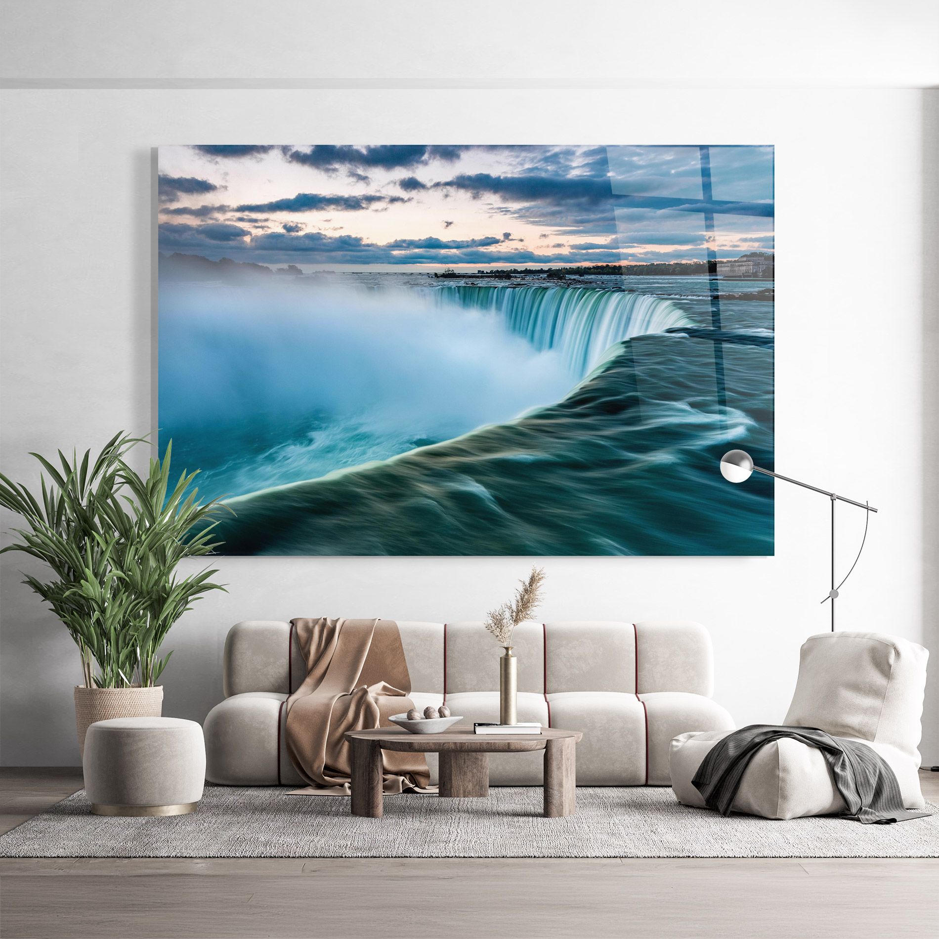 Dreamy Blue Waterfall mockup 9