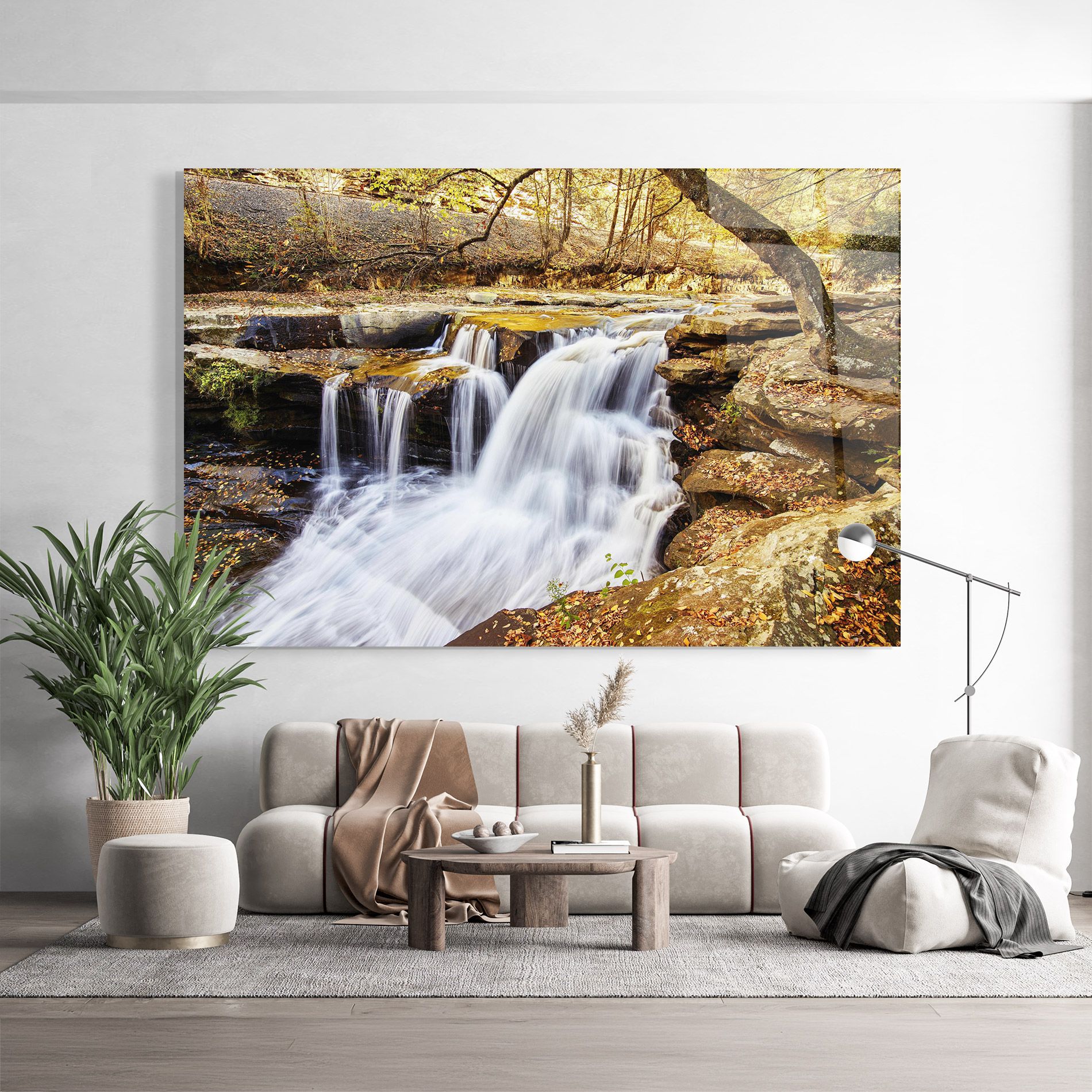 Pretty Autumn Waterfall mockup 9