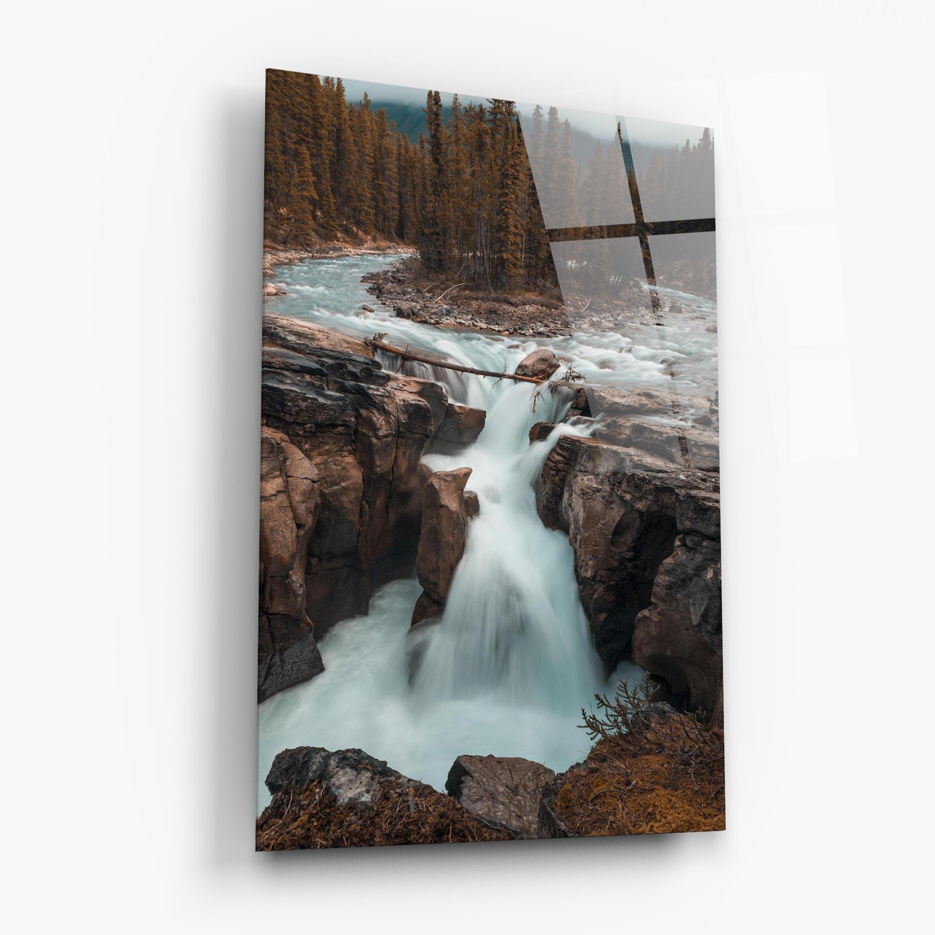 Üvegkép Orange Trees Waterfall mockup 6