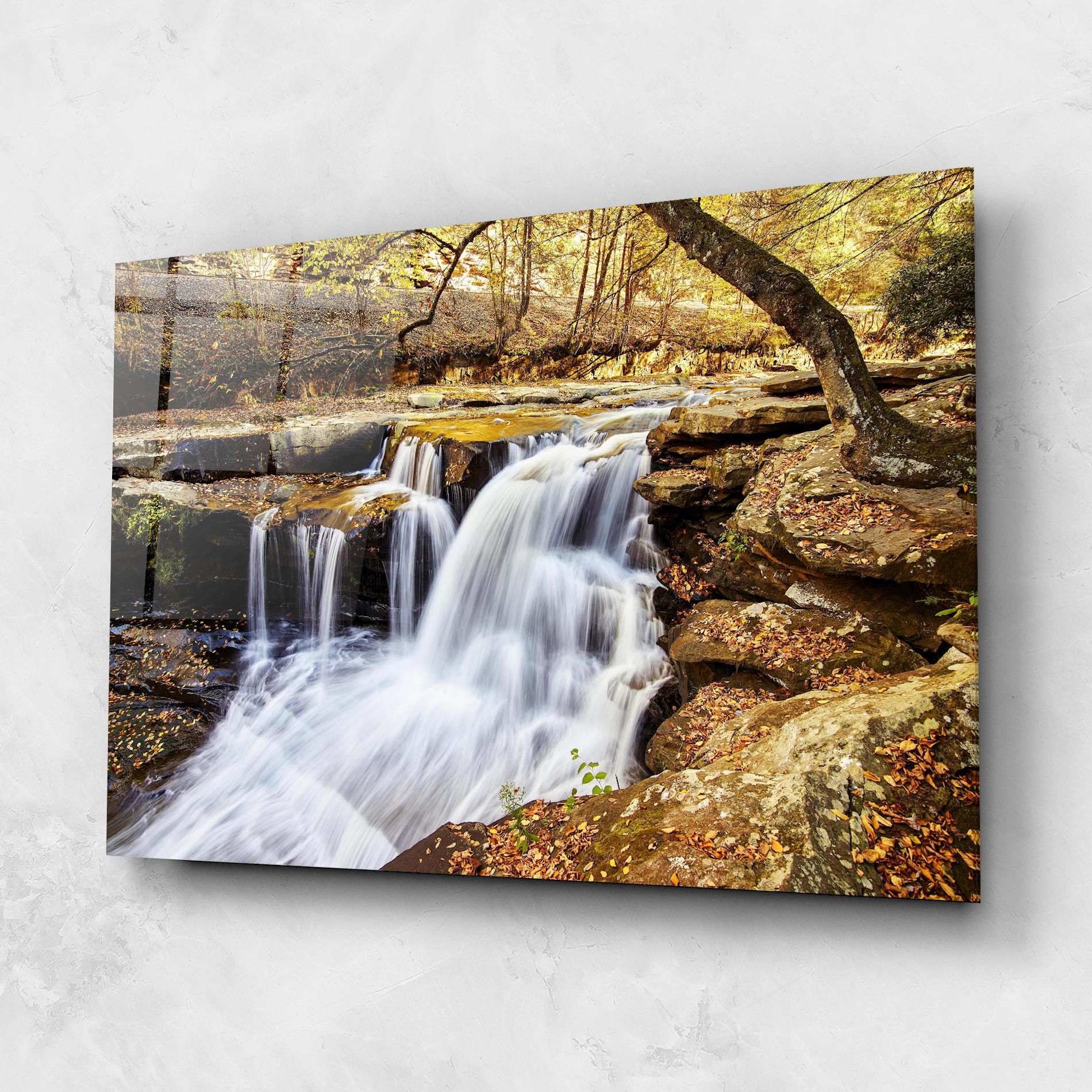Pretty Autumn Waterfall mockup 1