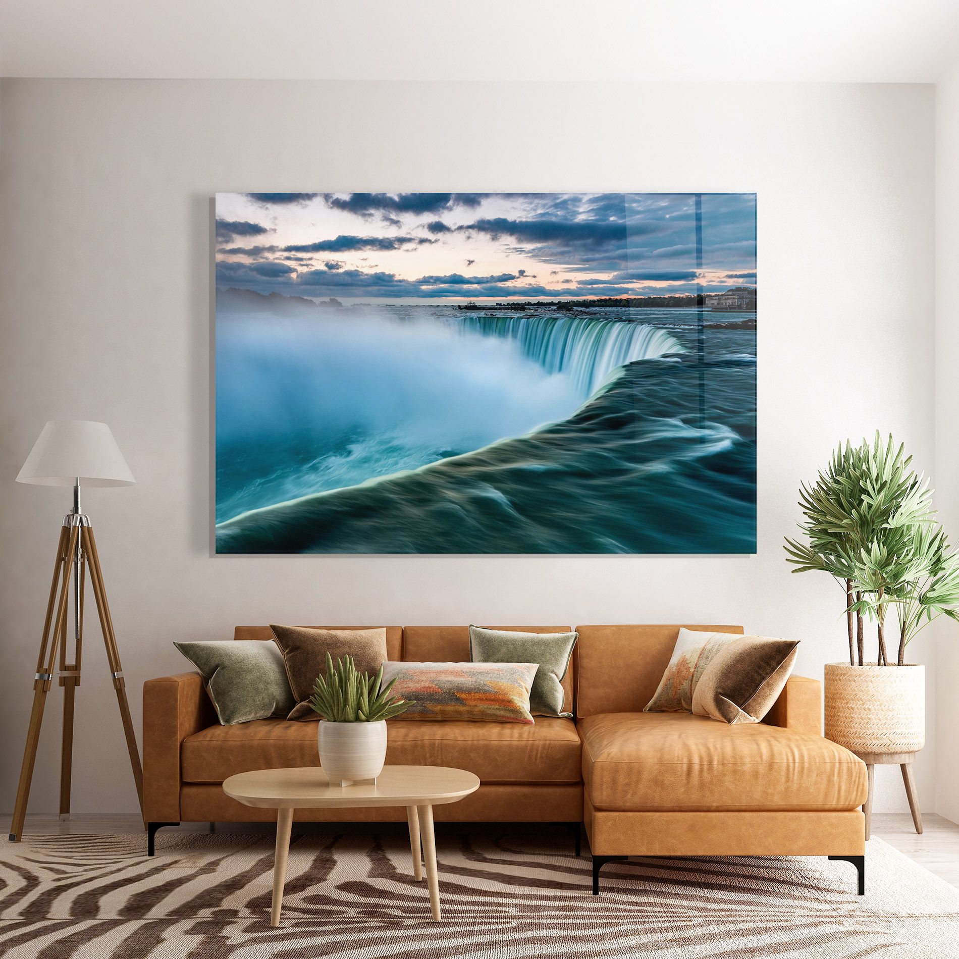 Dreamy Blue Waterfall mockup 7