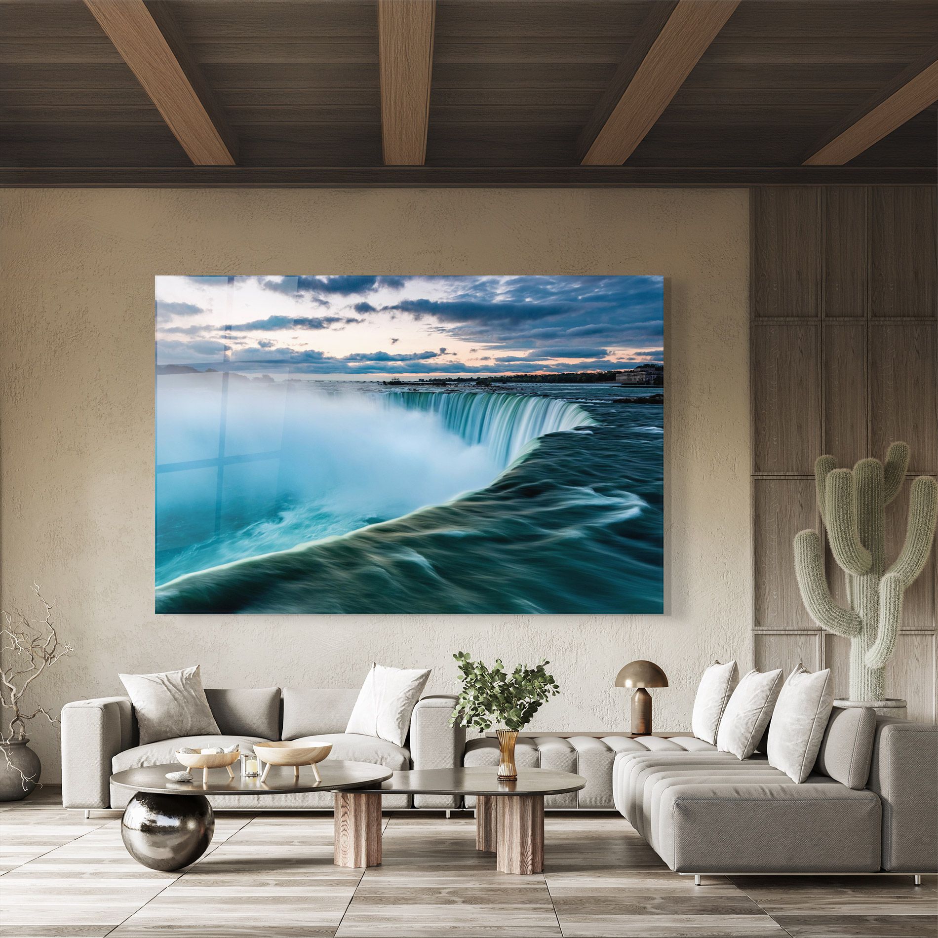 Dreamy Blue Waterfall mockup 8