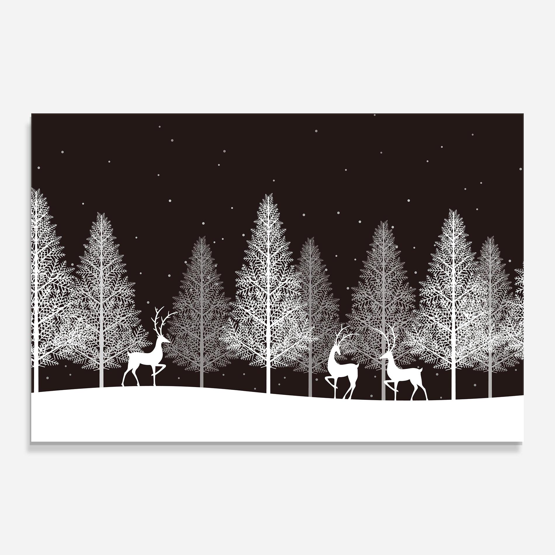 Üvegkép Brown Sky Winter mockup 0