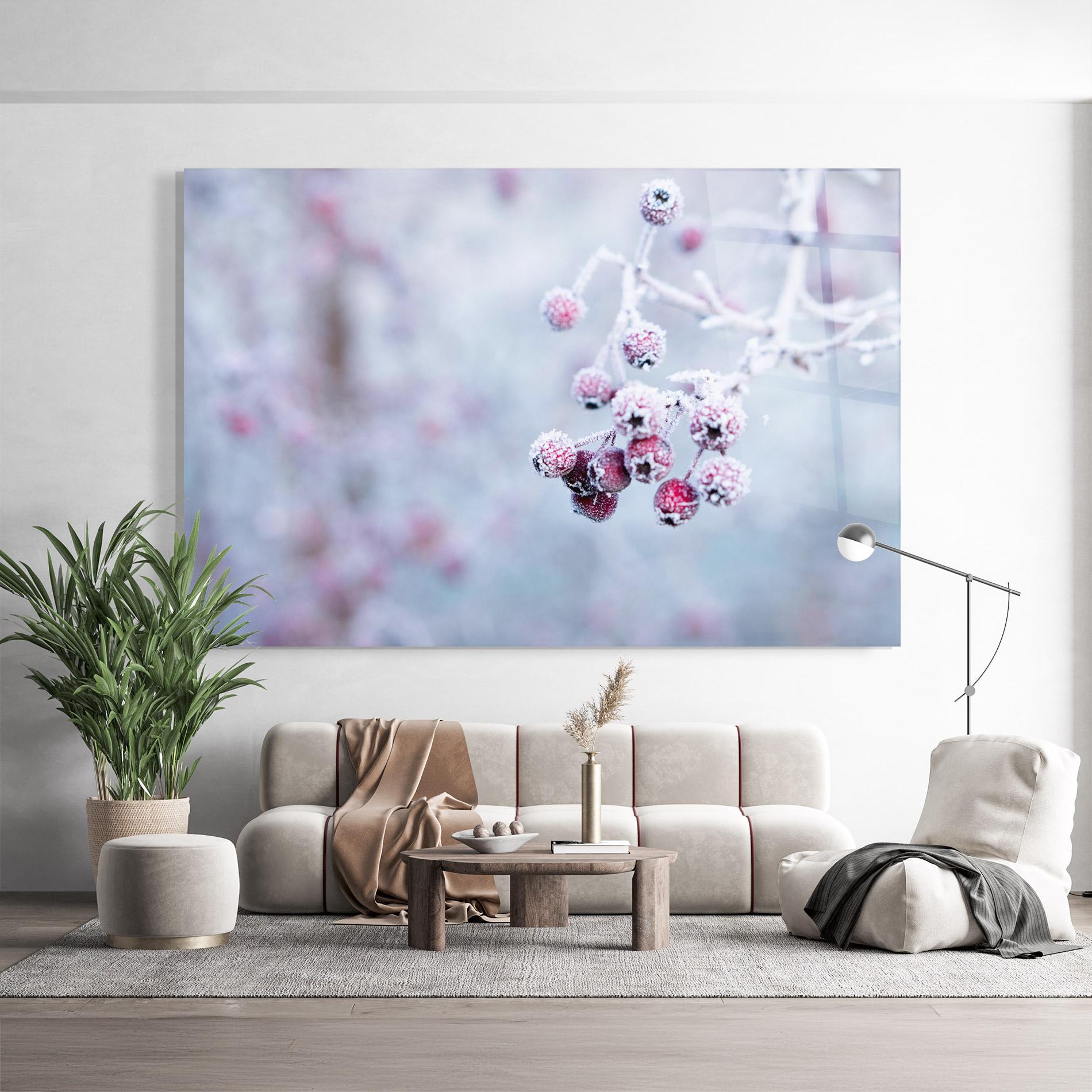 Üvegkép Red Winter Fruits mockup 9