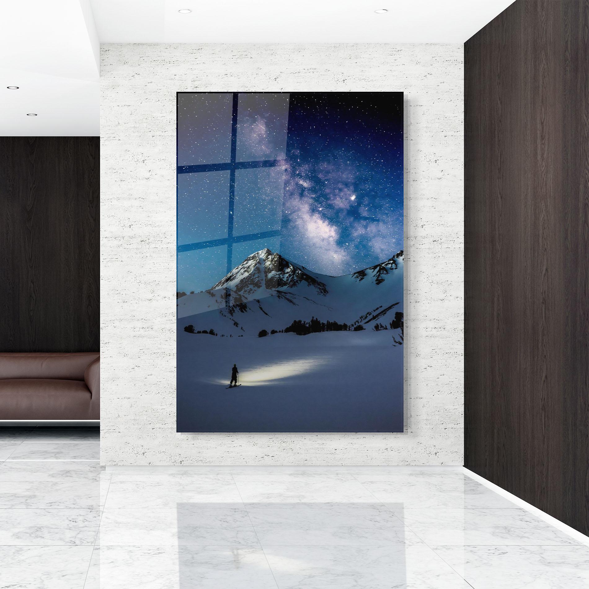 Üvegkép Pretty Sky Winter mockup 9