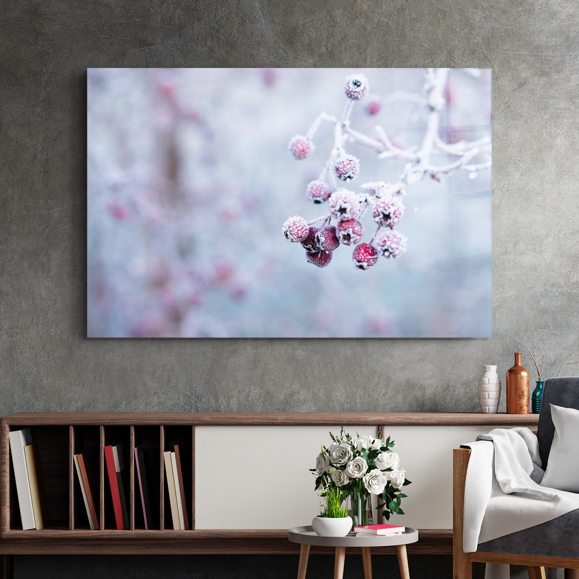 Red Winter Fruits mockup 2