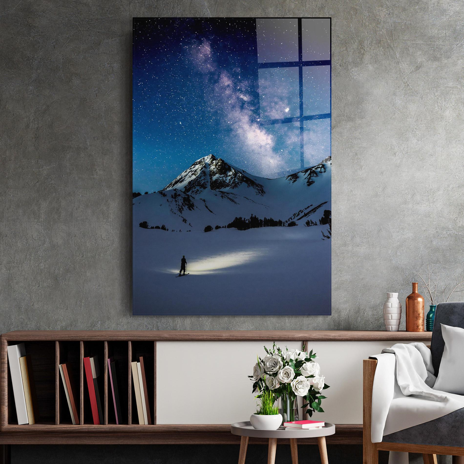 Üvegkép Pretty Sky Winter mockup 2