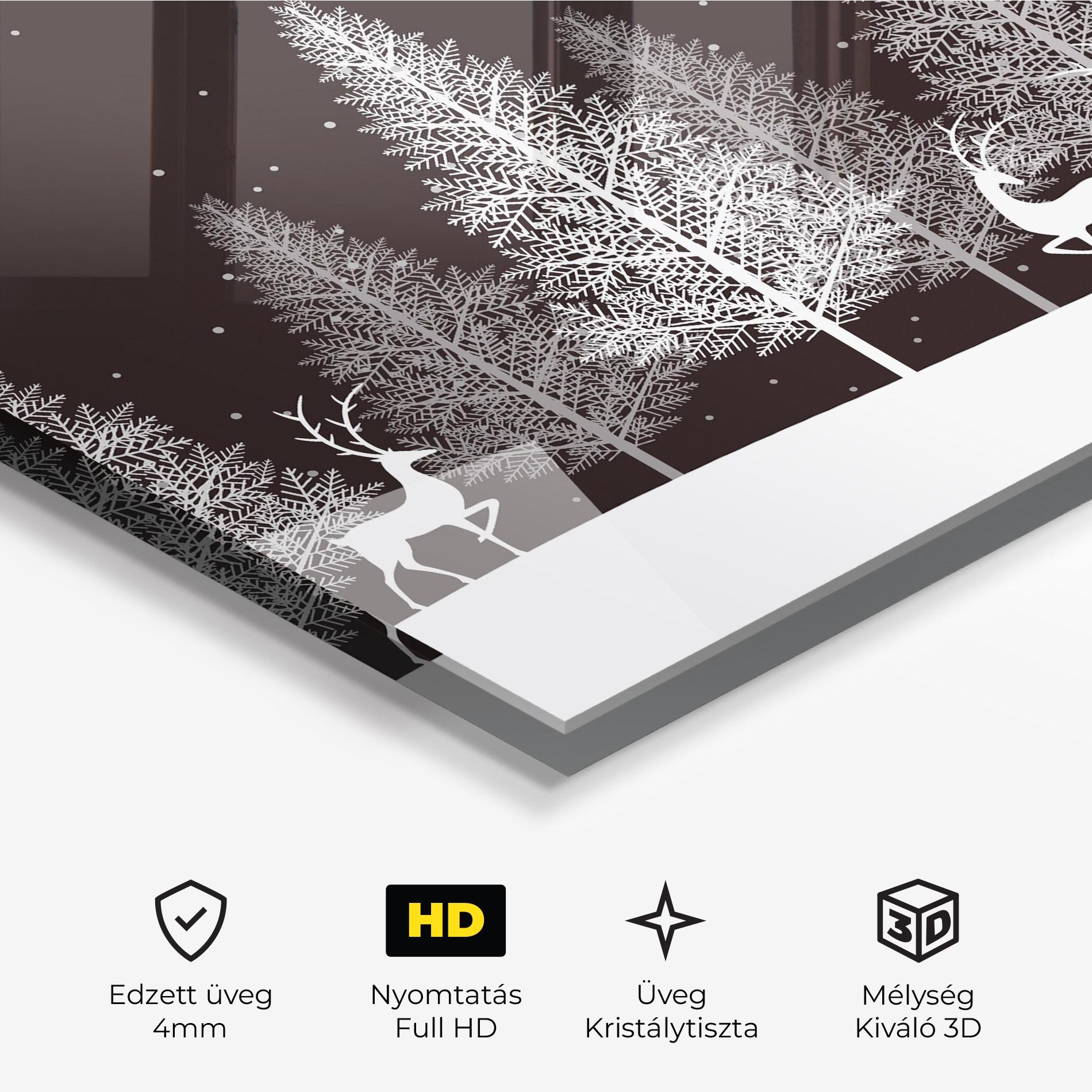 Üvegkép Brown Sky Winter mockup 3