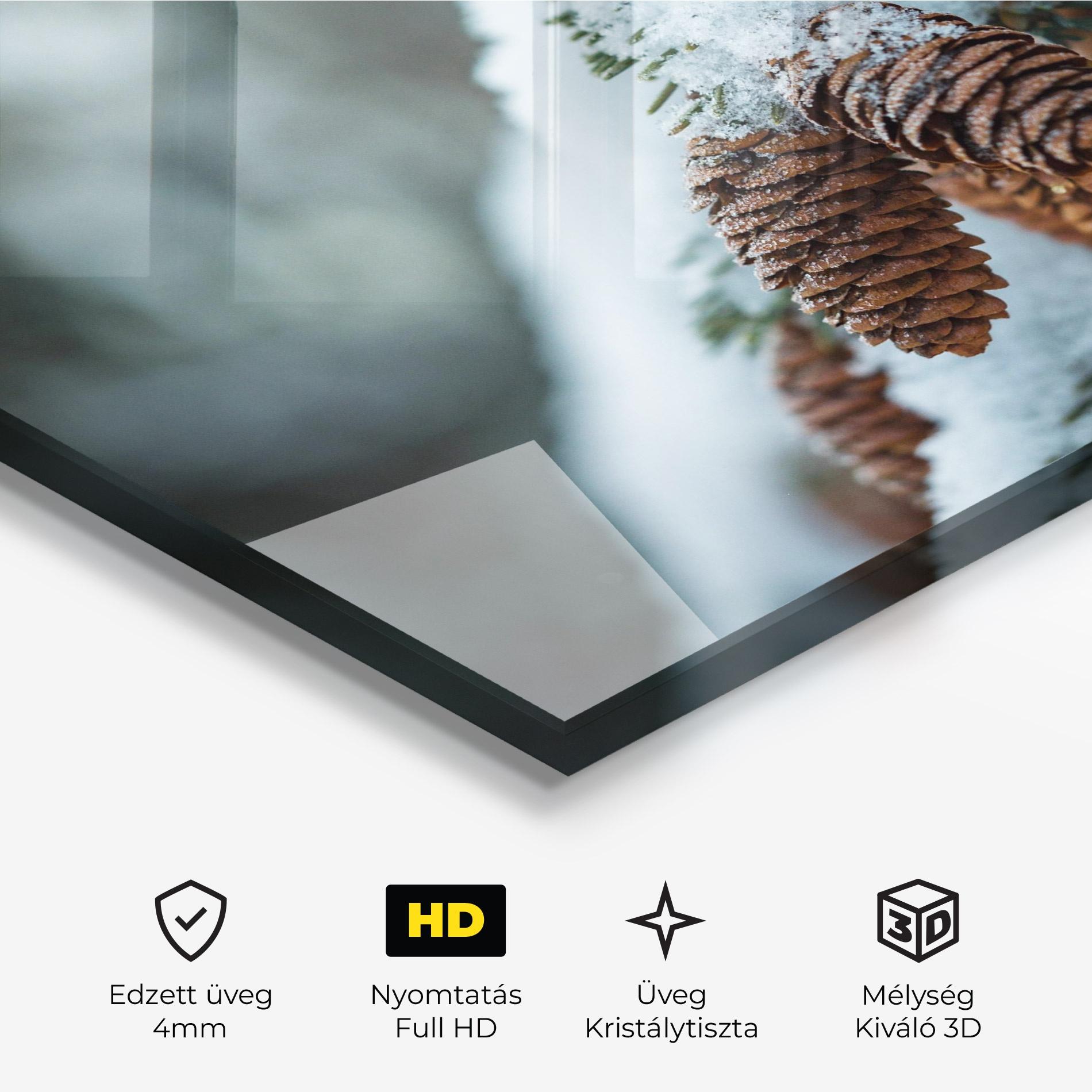 Üvegkép Pretty Snow Cones mockup 3