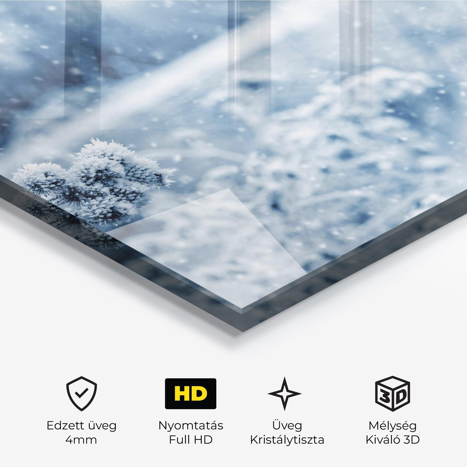 Üvegkép Pretty Winter Plants mockup 3