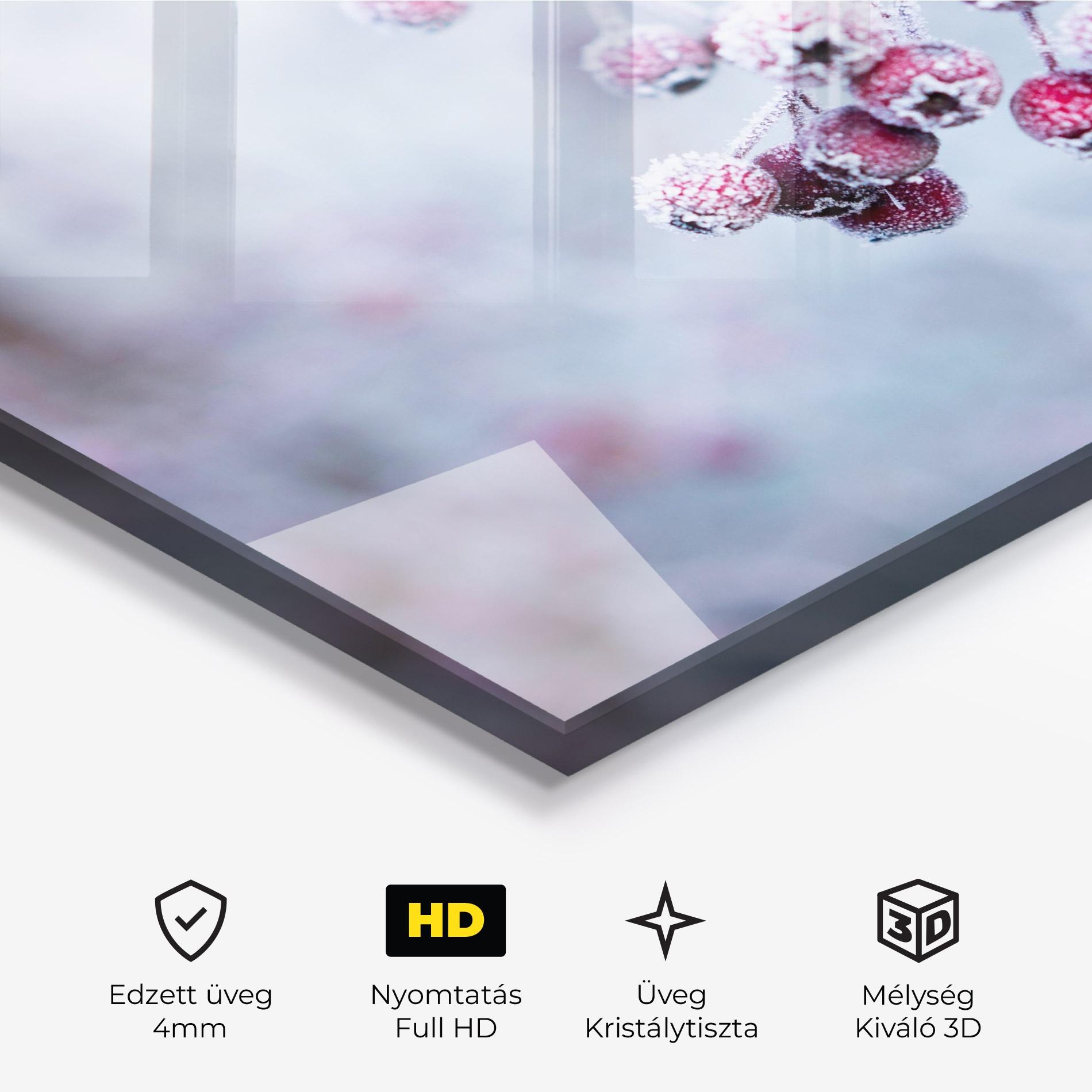 Üvegkép Red Winter Fruits mockup 3