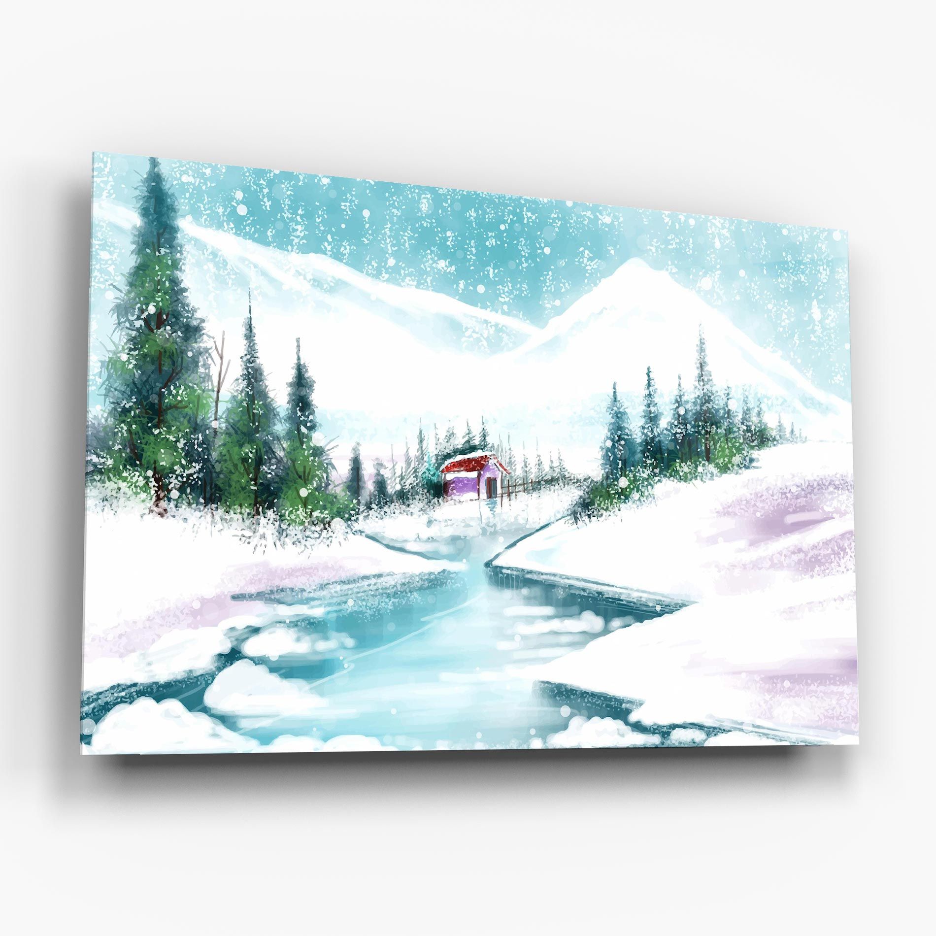 Purple House Winter mockup 6