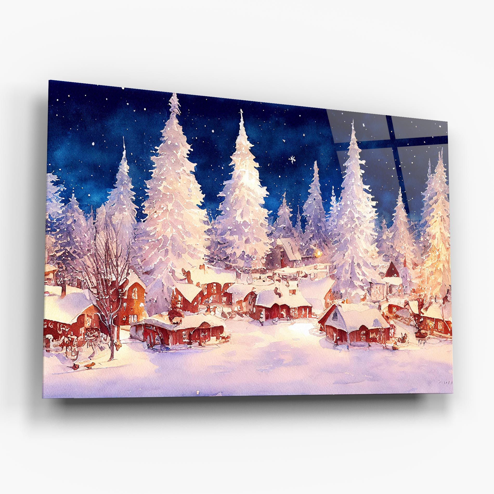 Snow Falling Painting mockup 6