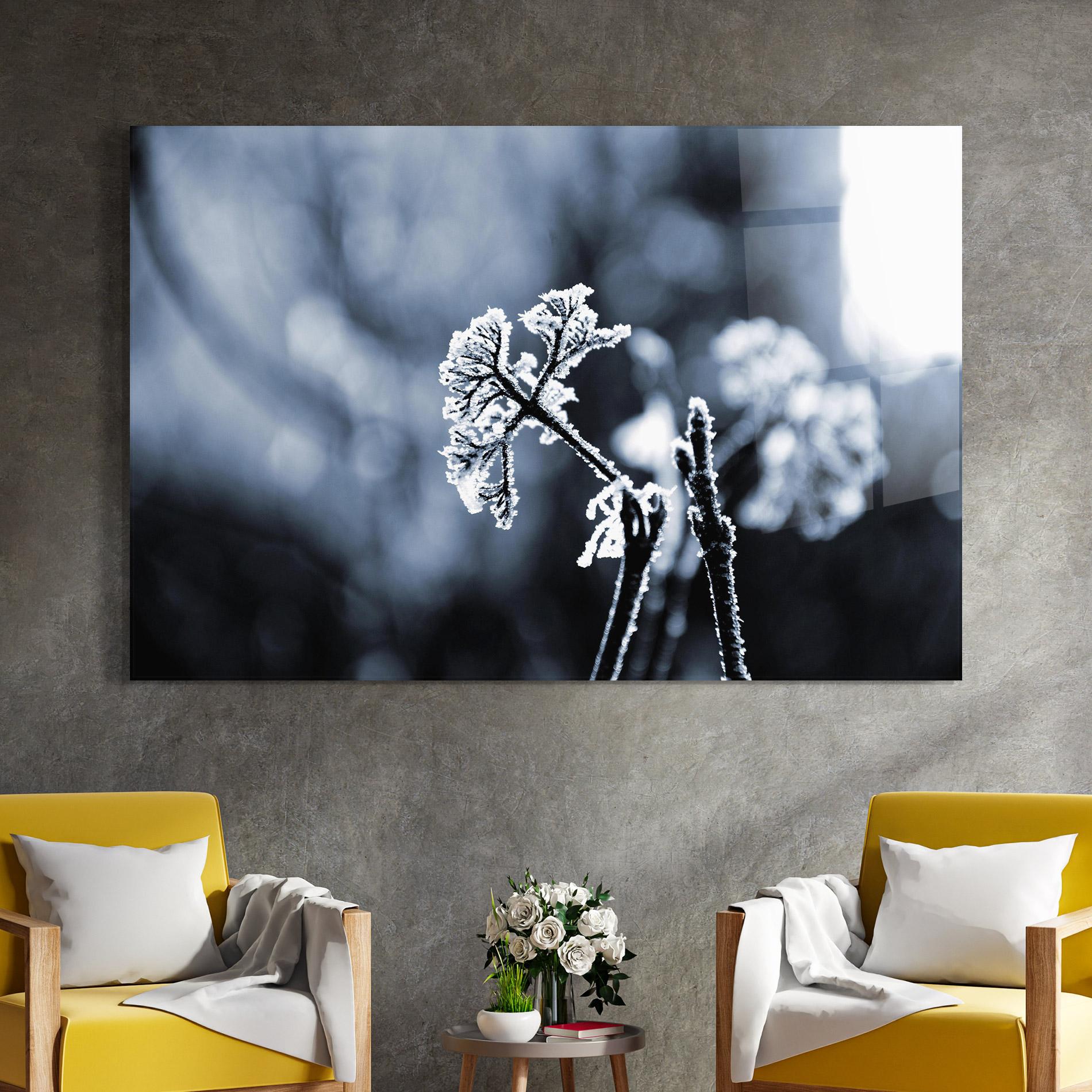 Üvegkép Winter Plant mockup 4