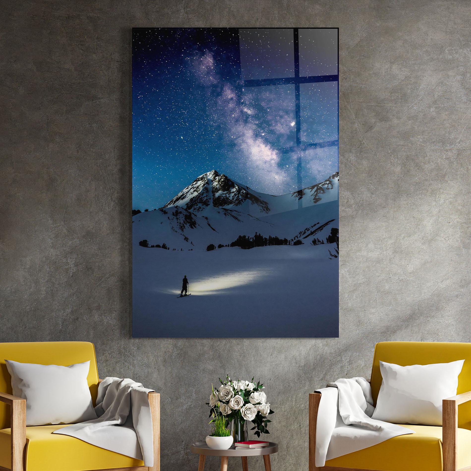 Üvegkép Pretty Sky Winter mockup 4