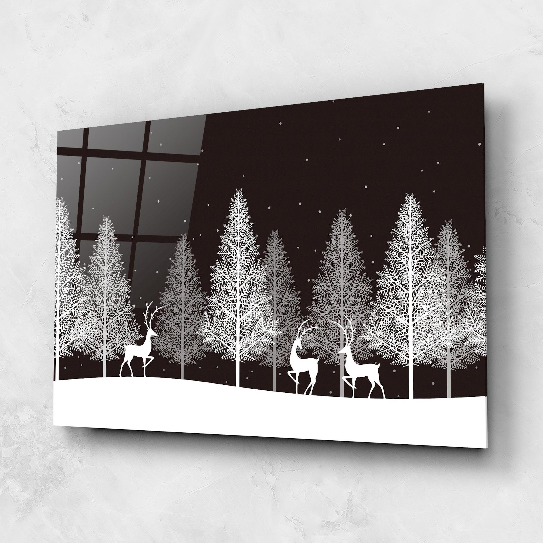 Üvegkép Brown Sky Winter mockup 1