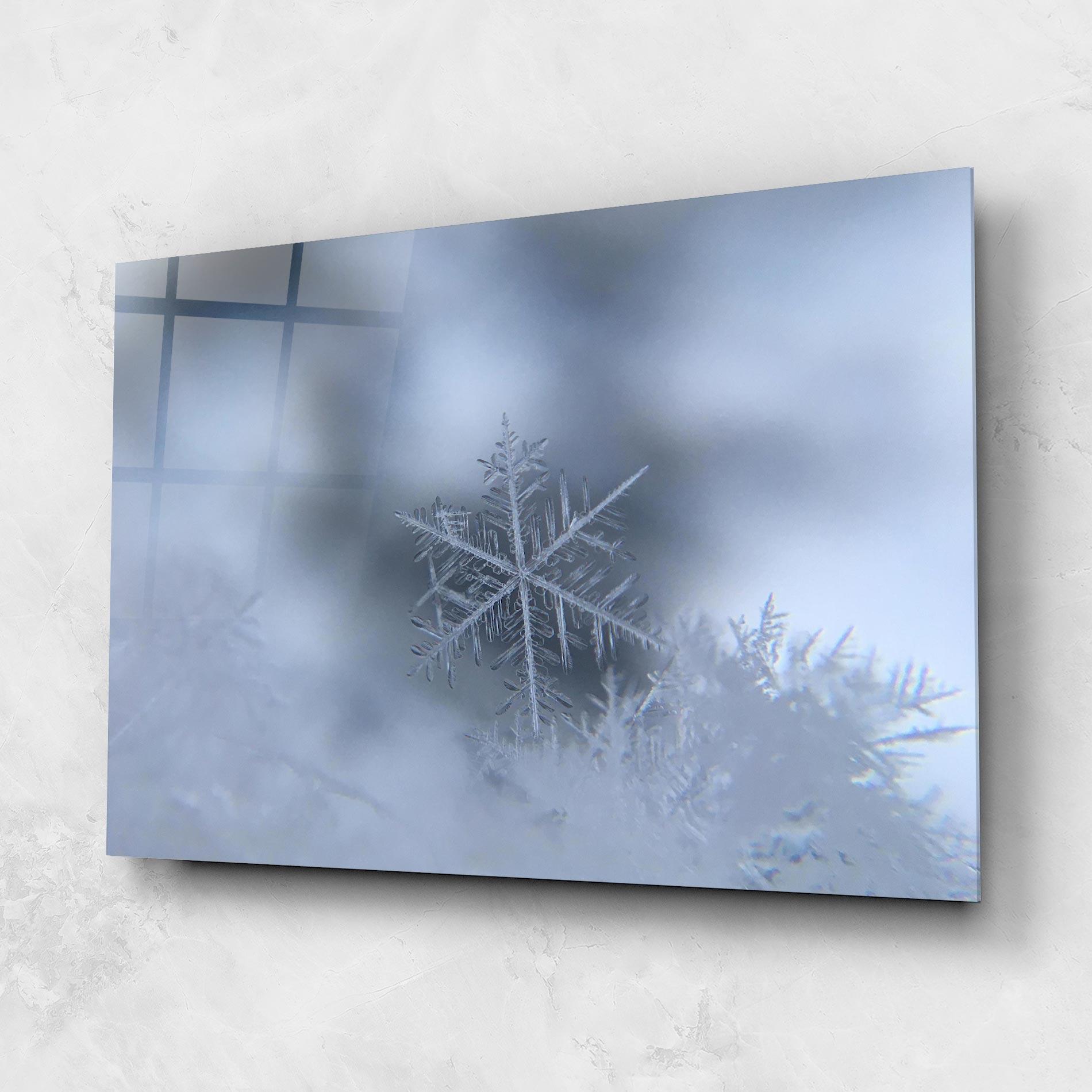 Üvegkép Pretty Snowflake mockup 1