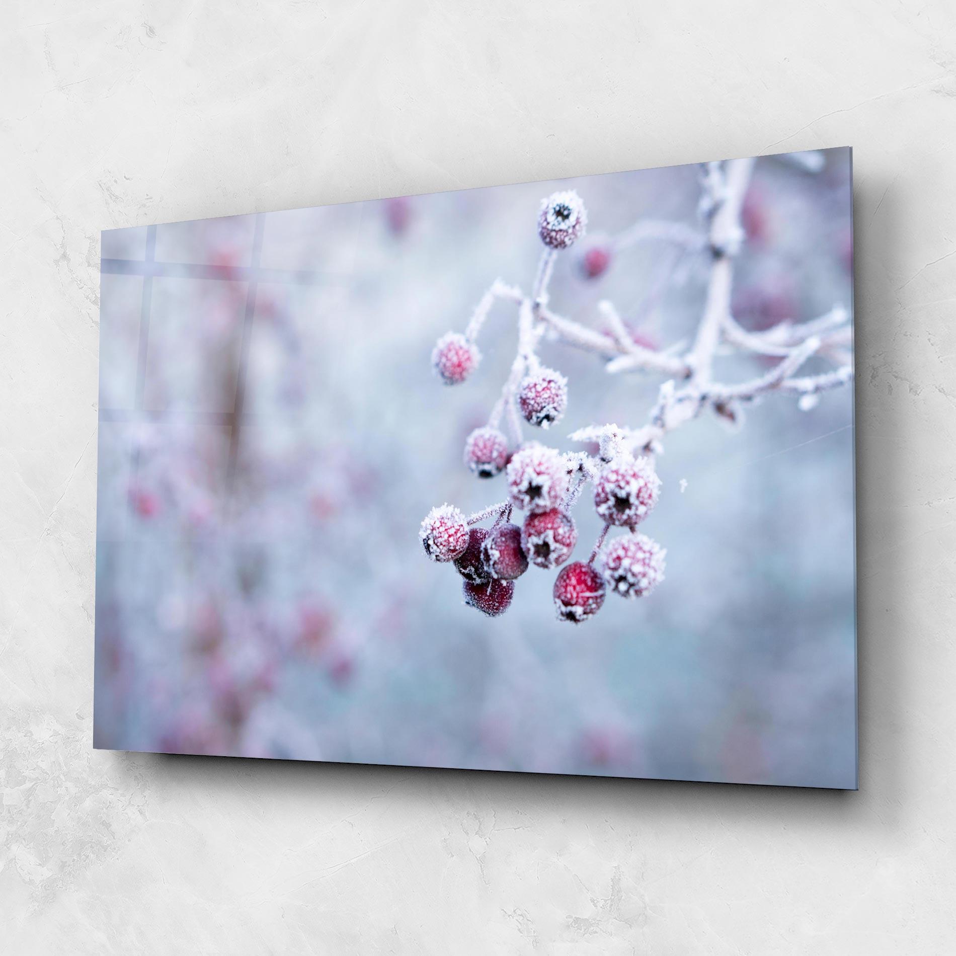 Üvegkép Red Winter Fruits mockup 1