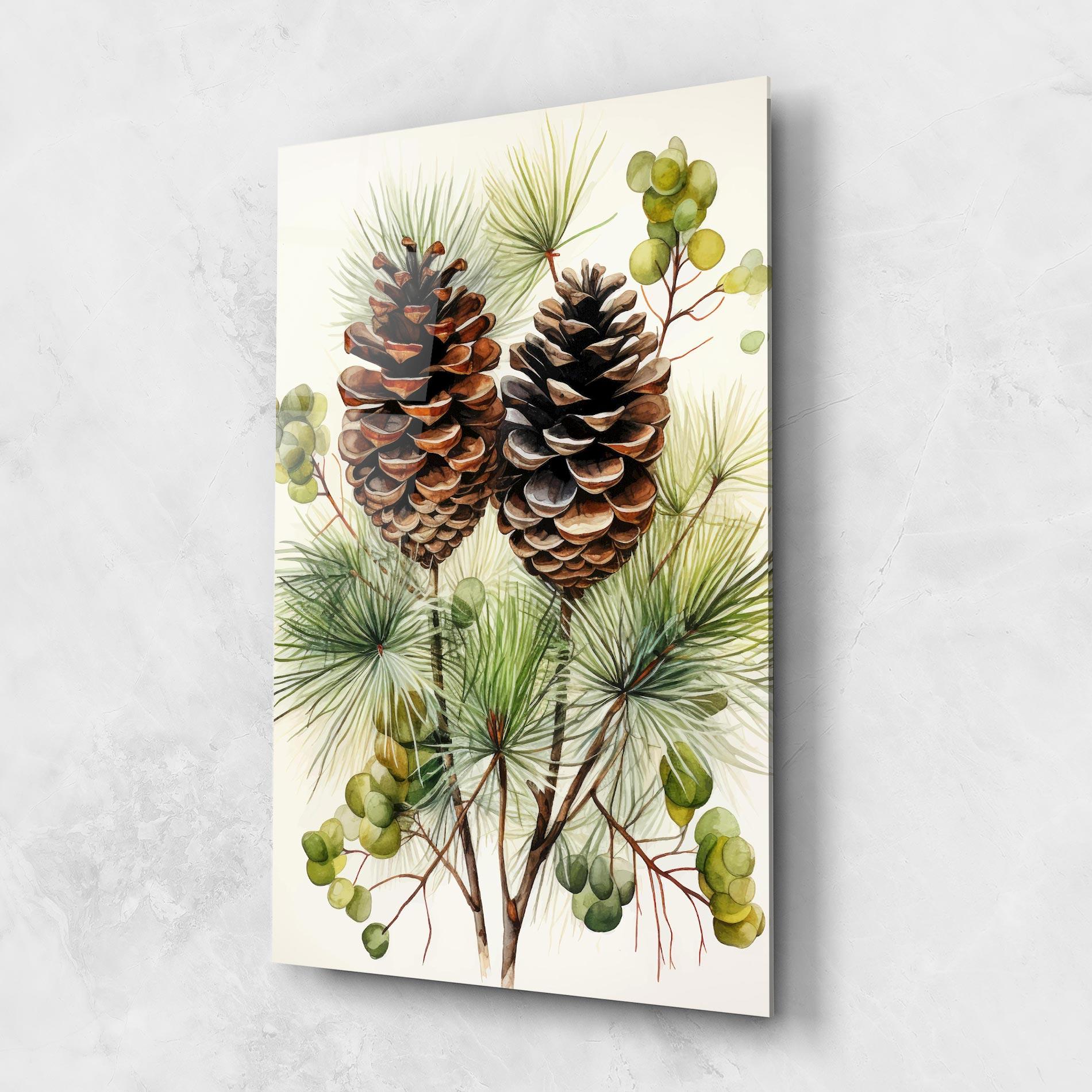 Üvegkép Brown Cones mockup 1