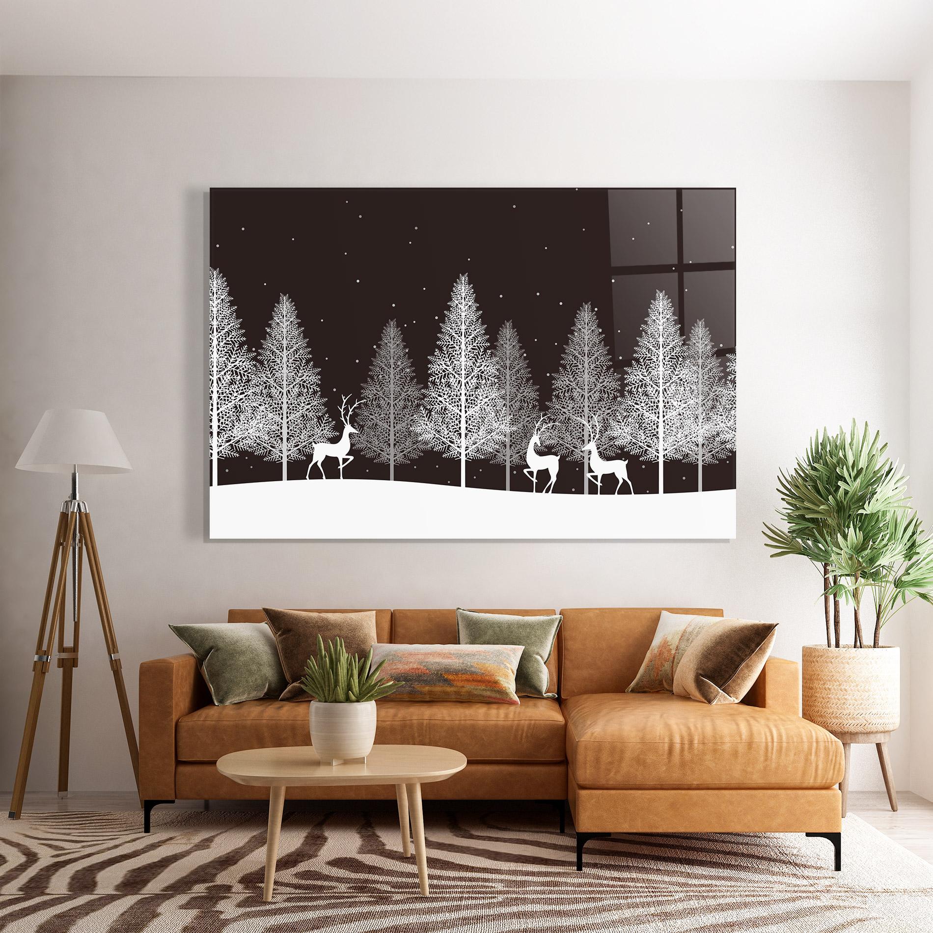 Üvegkép Brown Sky Winter mockup 7