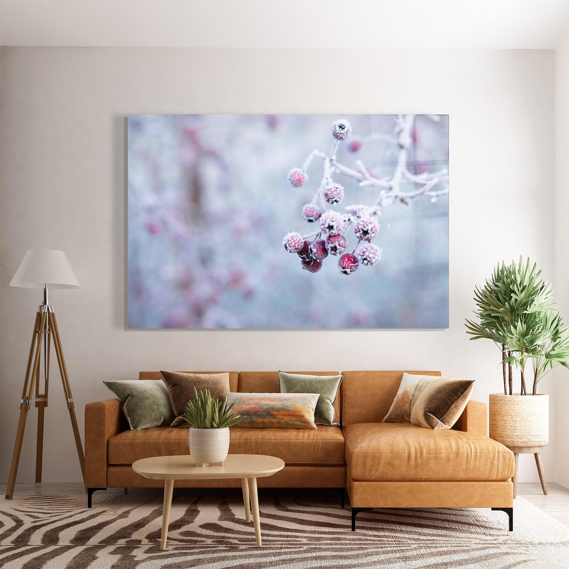 Üvegkép Red Winter Fruits mockup 7