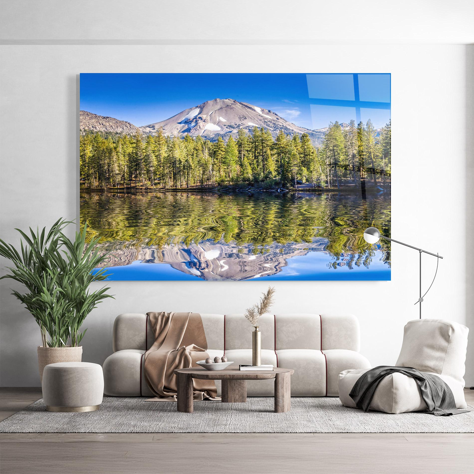 Üvegkép Green Tree Lake mockup 9