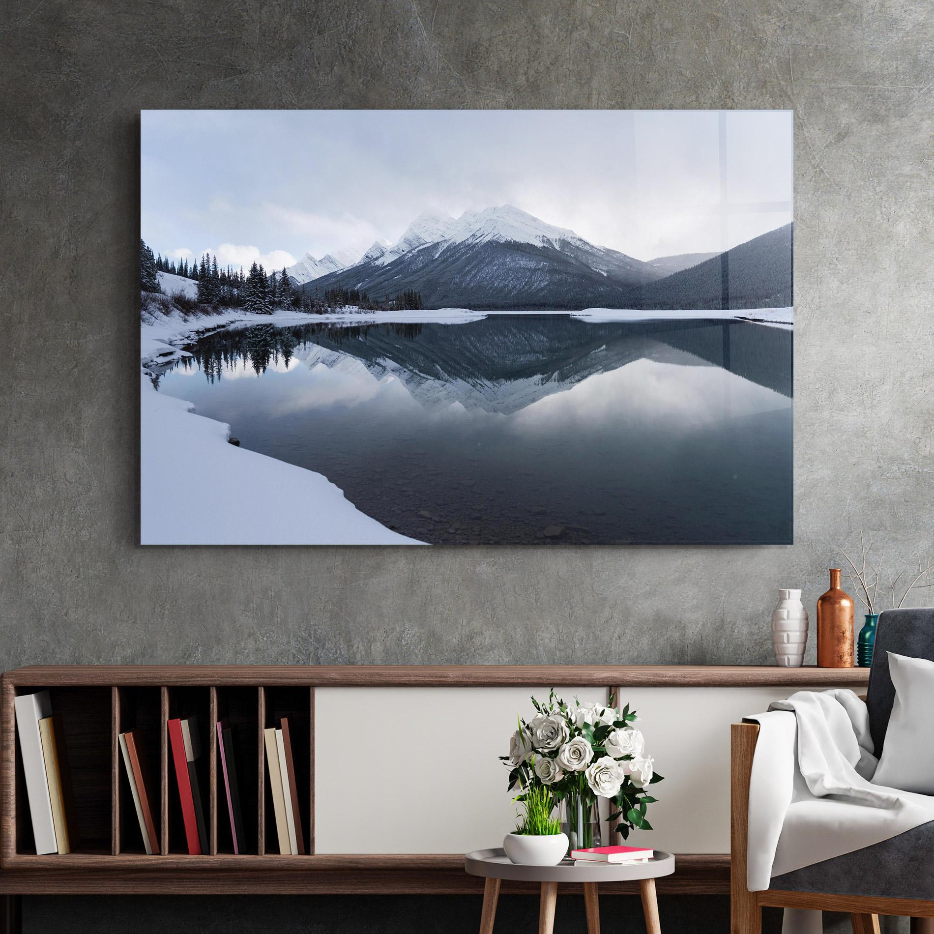 Üvegkép Grey Lake mockup 2