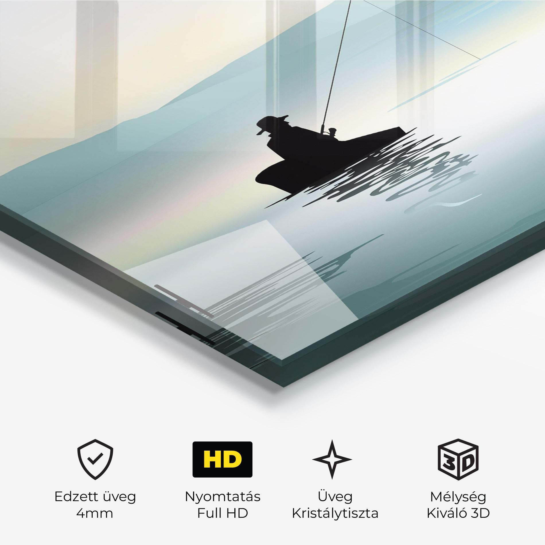 Üvegkép Fishman Lake View mockup 3