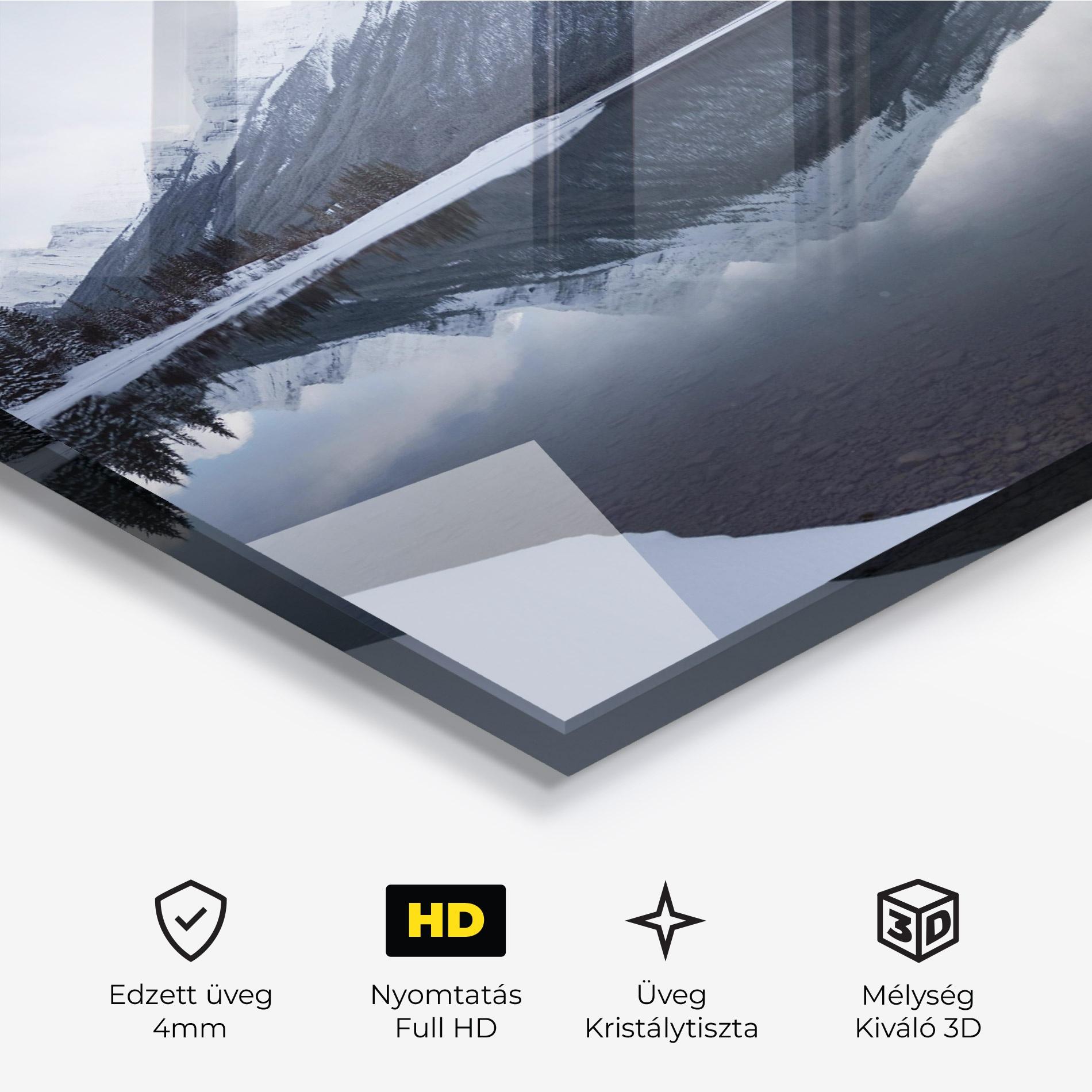 Üvegkép Grey Lake mockup 3