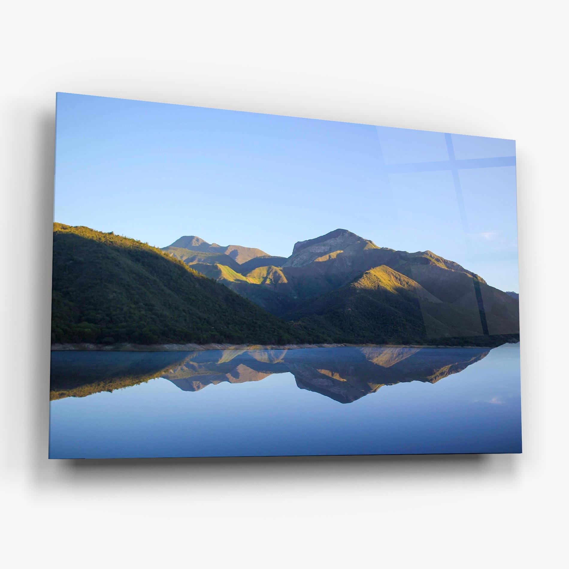 Üvegkép Blue Nice Lake mockup 6