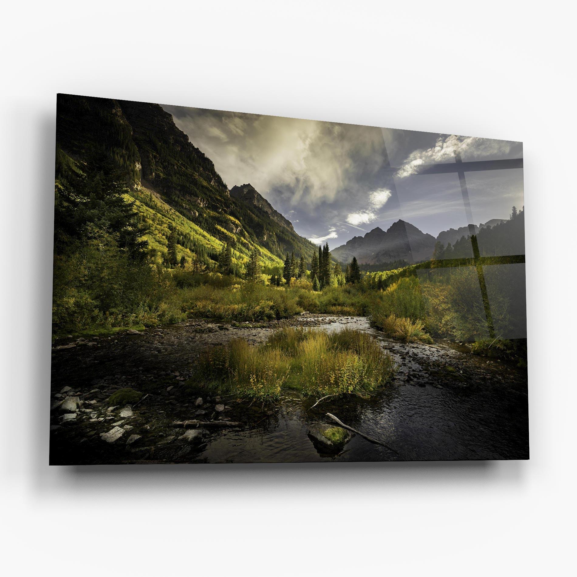 Üvegkép Cloudy Lake mockup 6