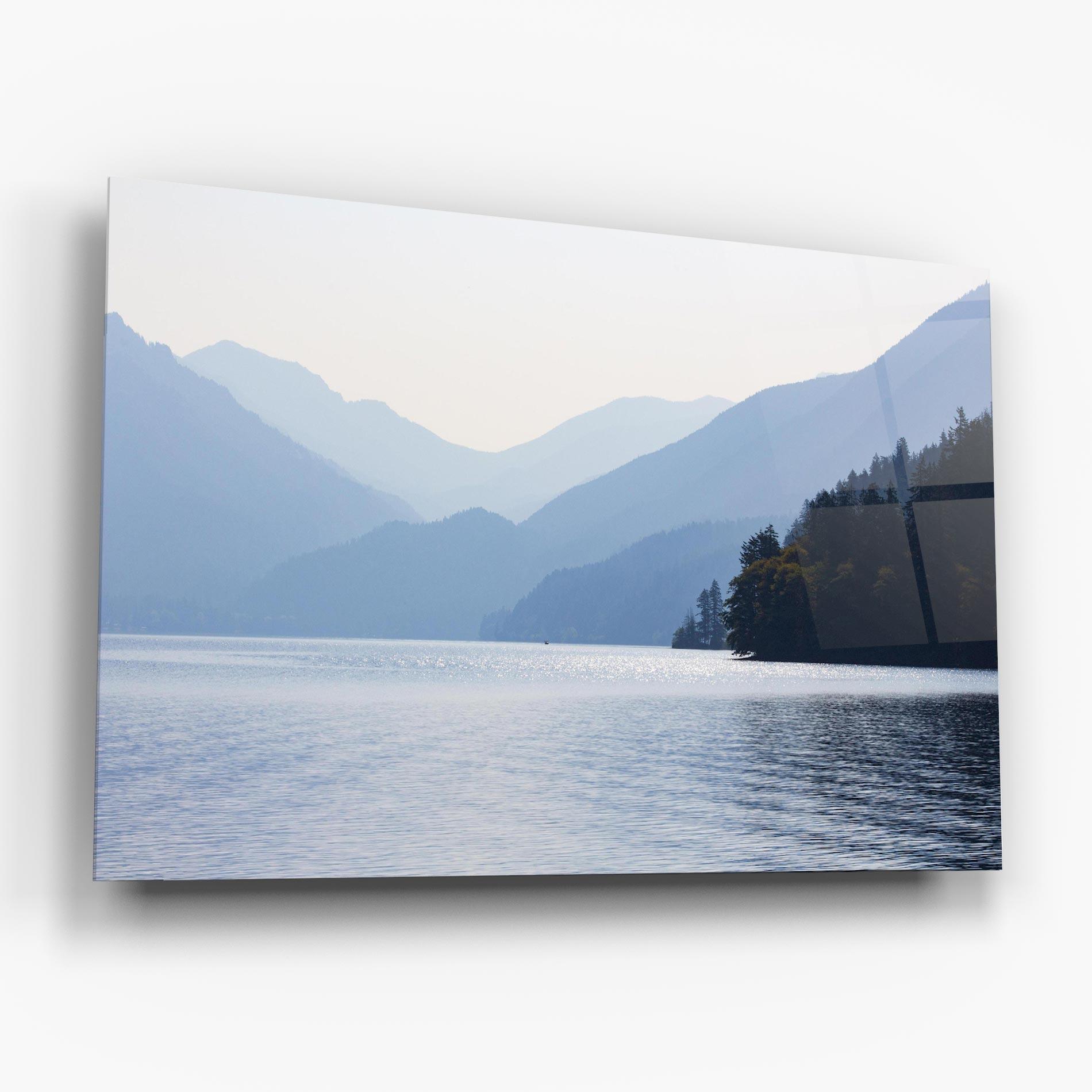 Üvegkép Grey Lake View mockup 6
