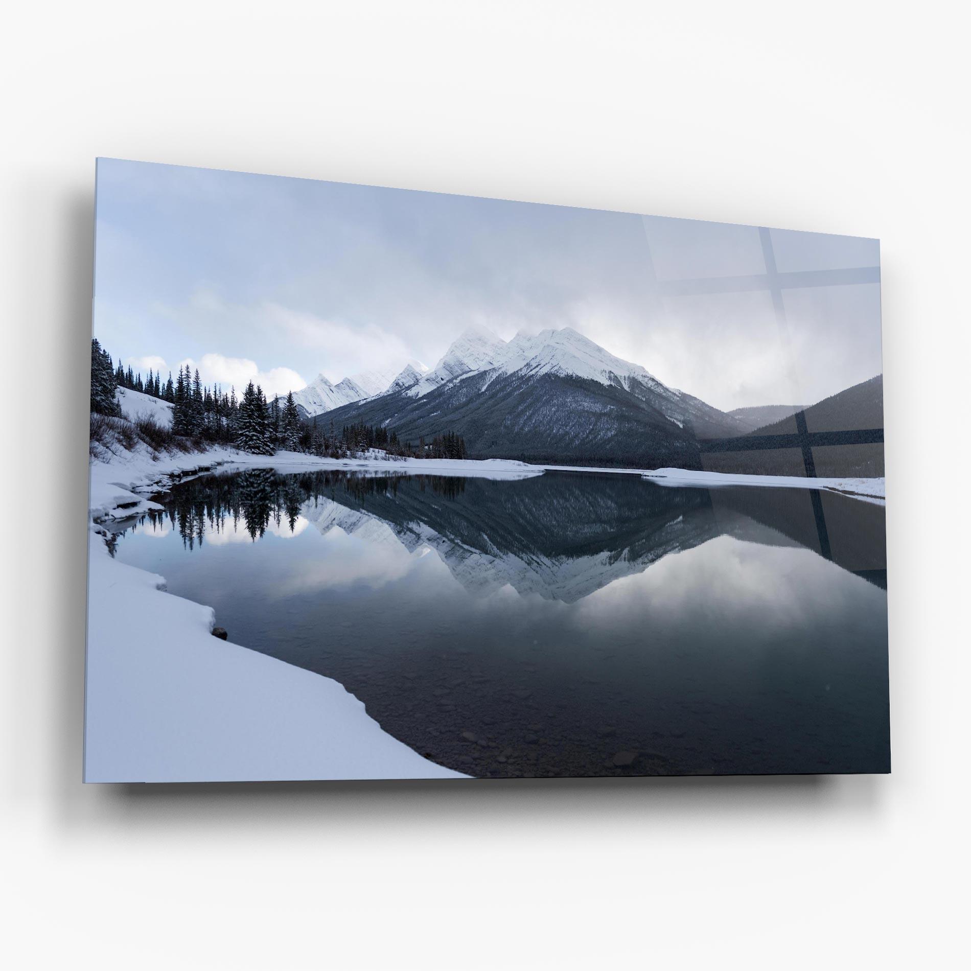Üvegkép Grey Lake mockup 6