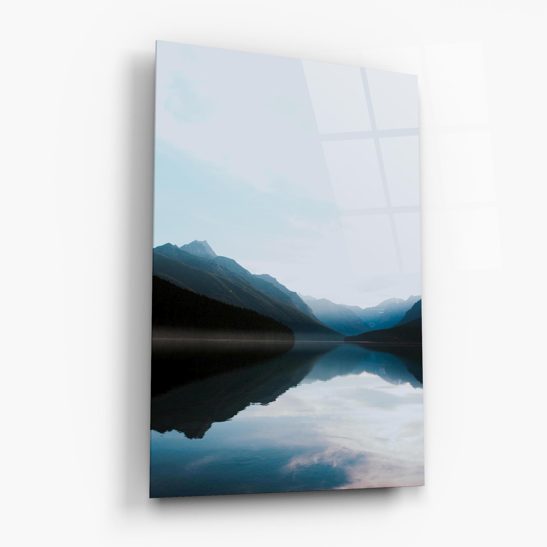 Üvegkép Foggy Blue Light mockup 6