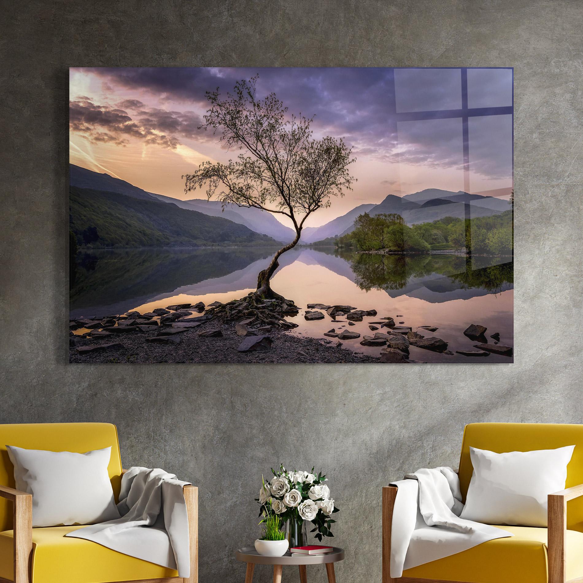 Üvegkép Lone Tree mockup 4