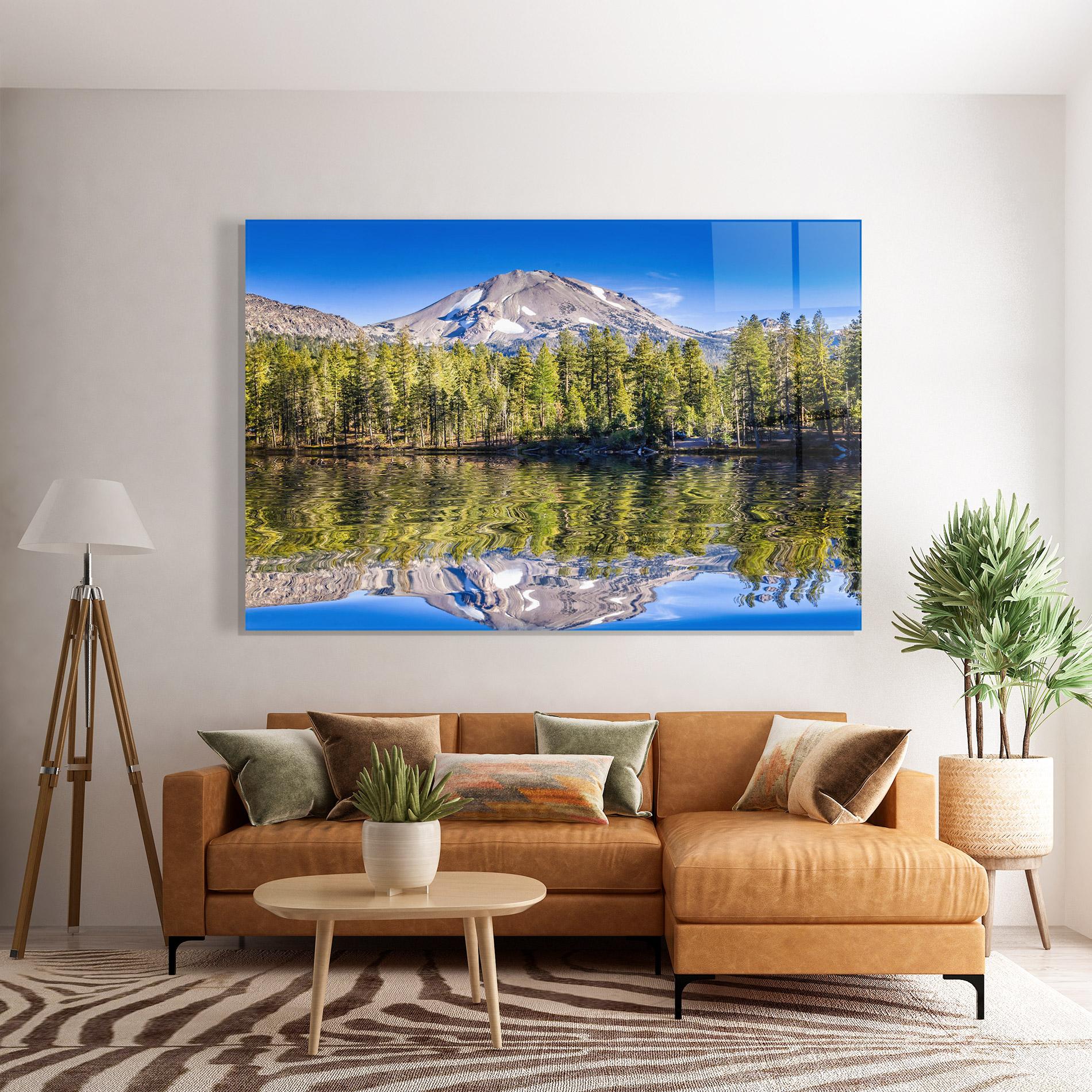 Üvegkép Green Tree Lake mockup 7