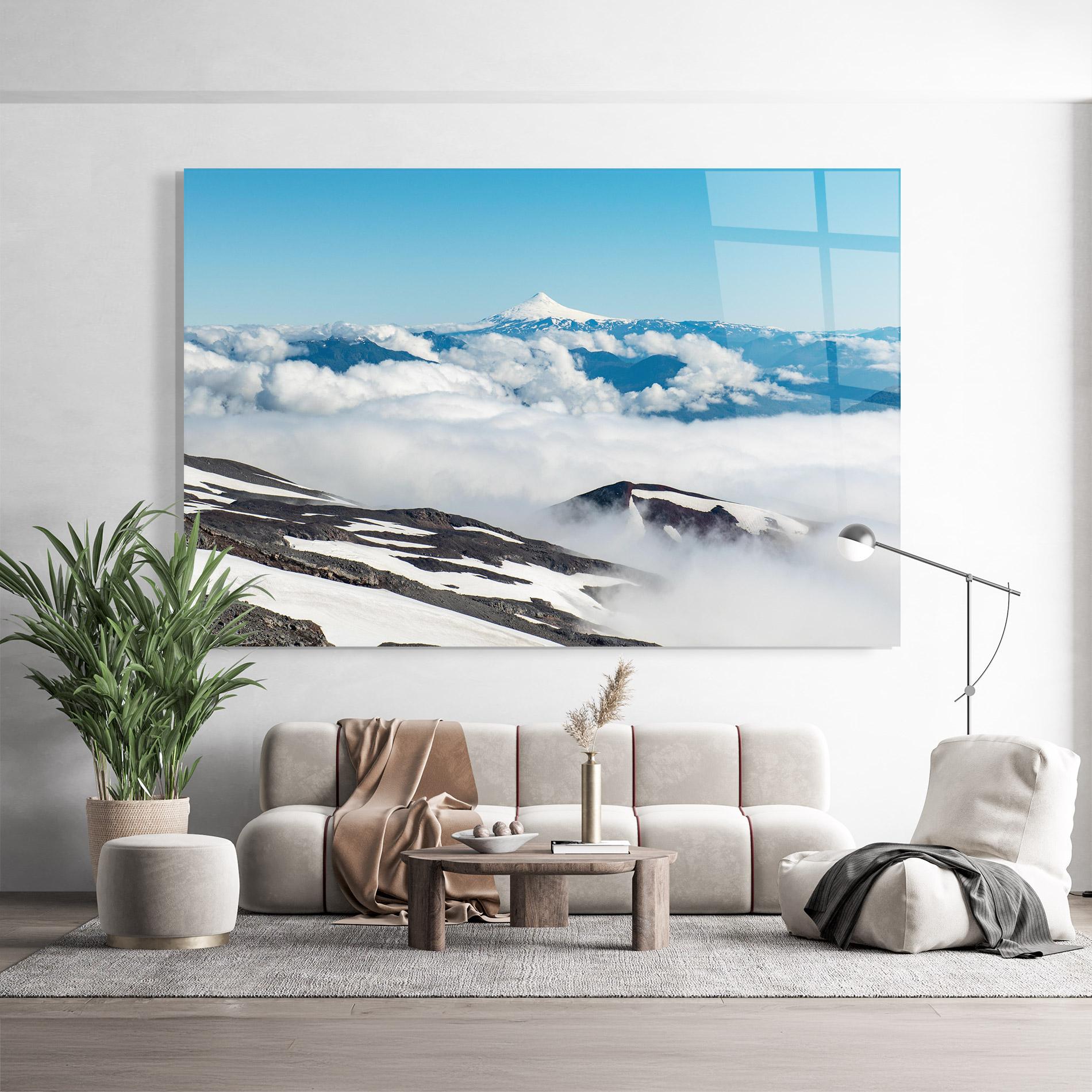 Üvegkép Cloudy High View mockup 9