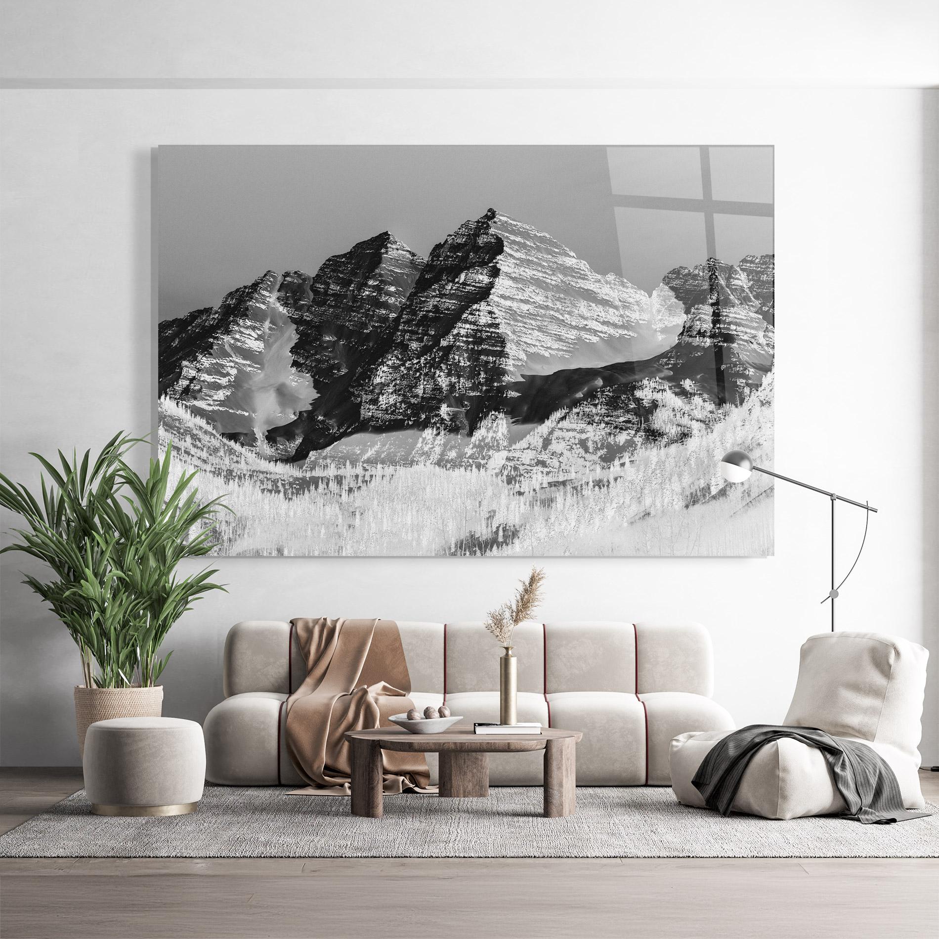 Üvegkép Green Shades Mountain mockup 9