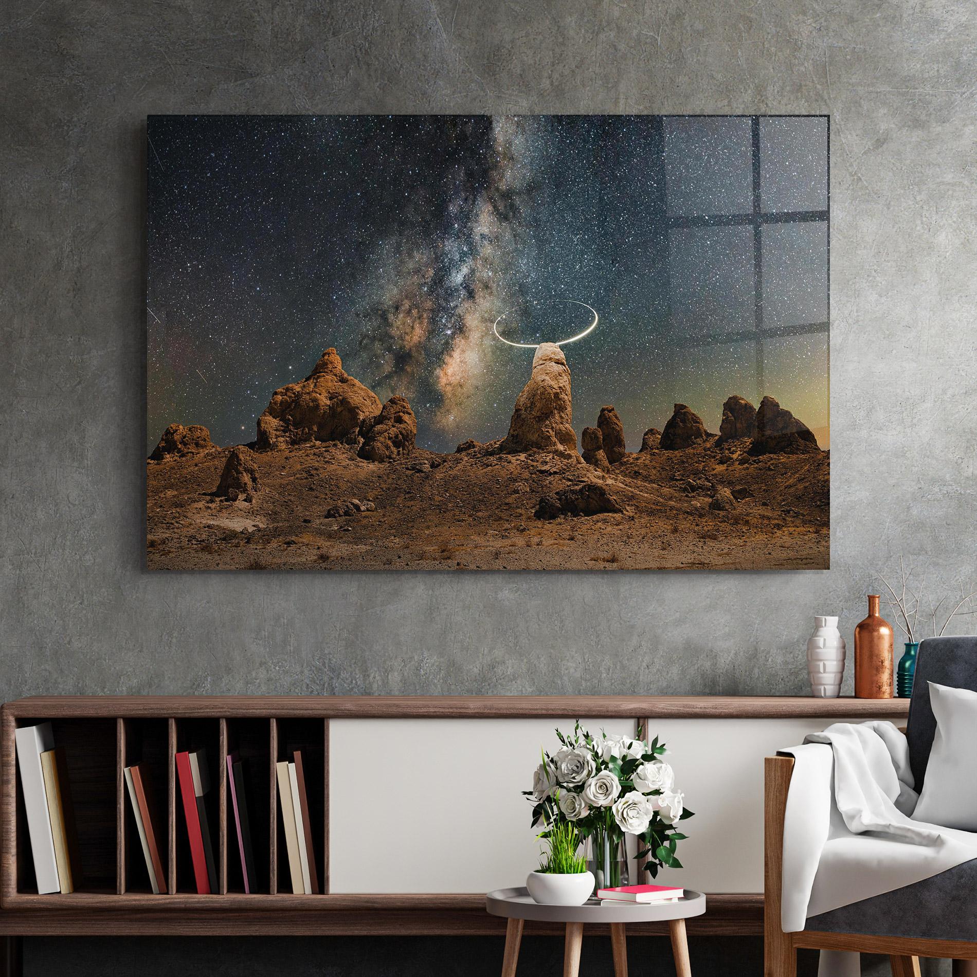 Üvegkép Galactic Stones mockup 2