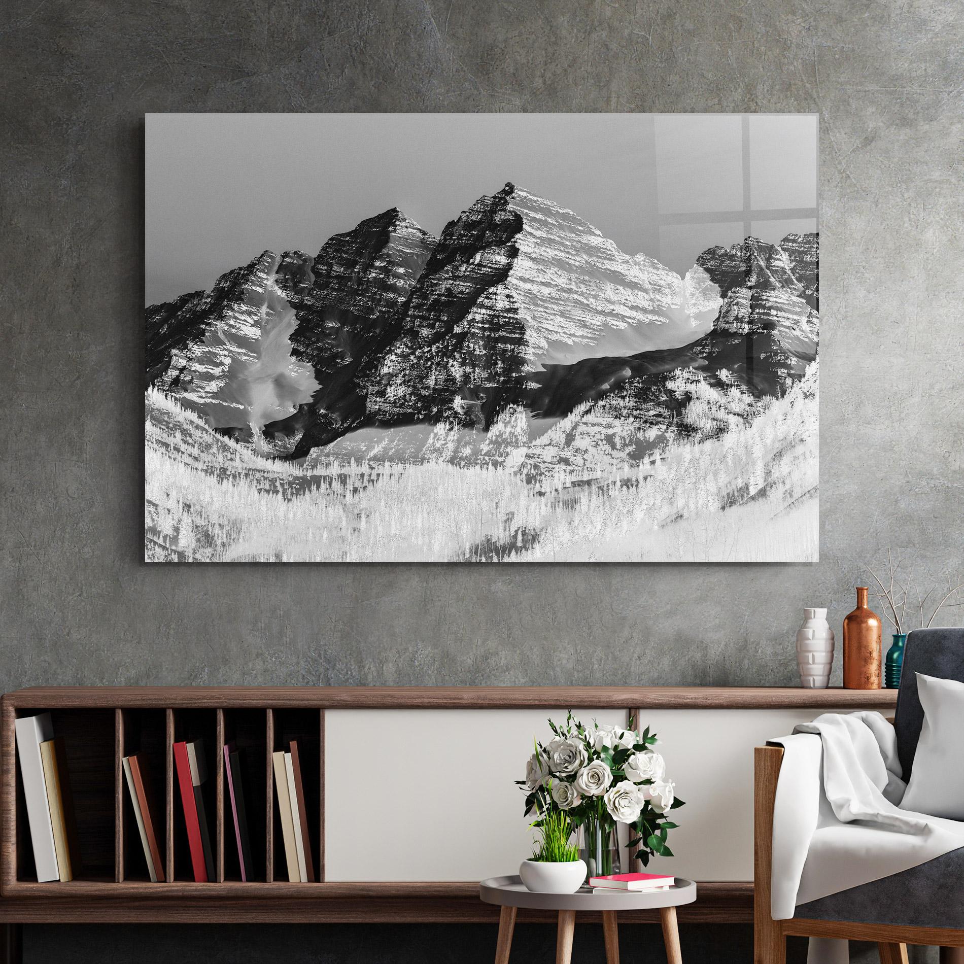 Üvegkép Green Shades Mountain mockup 2