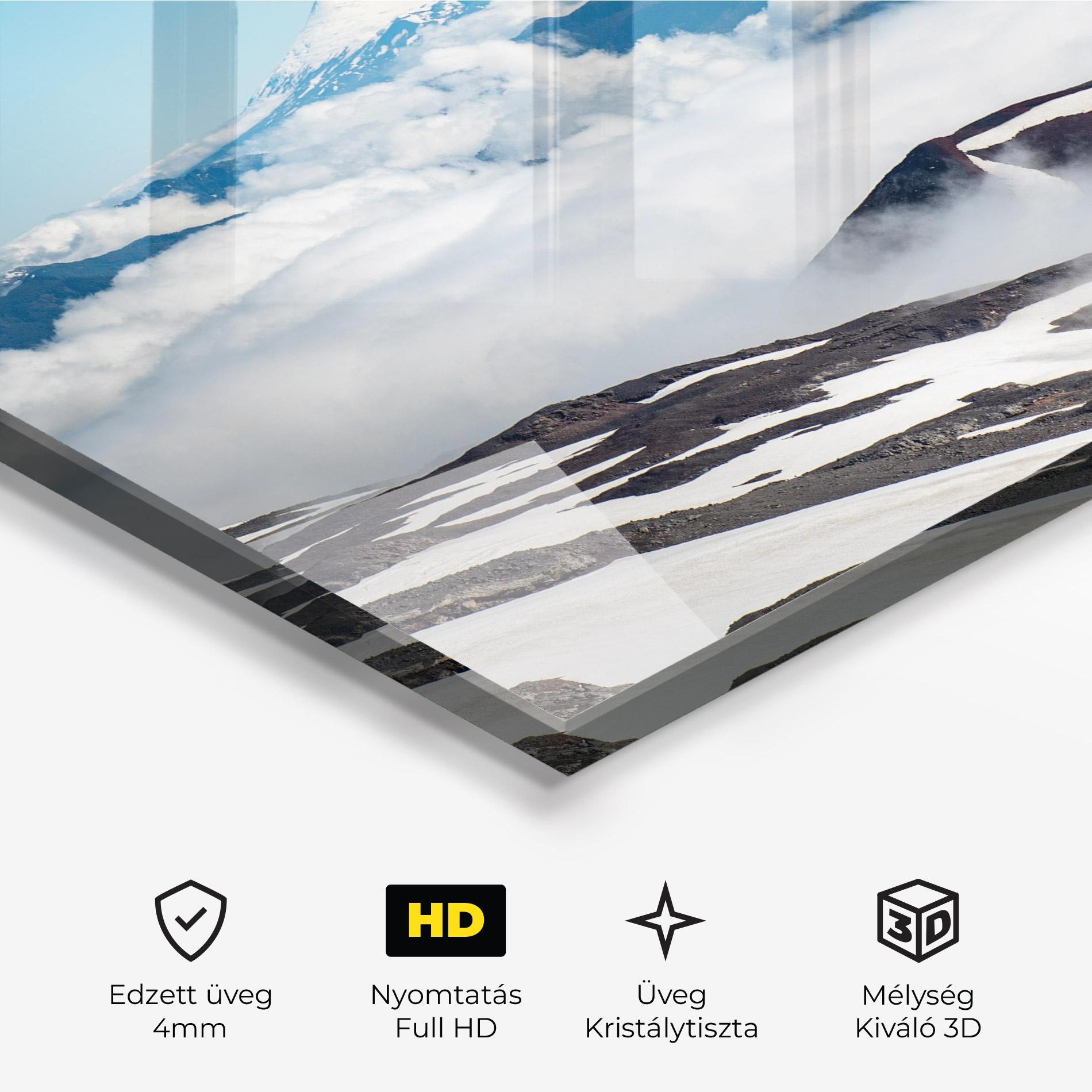 Üvegkép Cloudy High View mockup 3