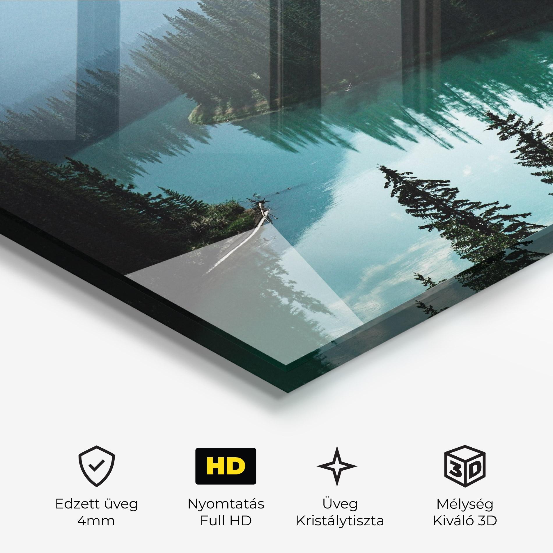 Üvegkép Crystal Lake mockup 3
