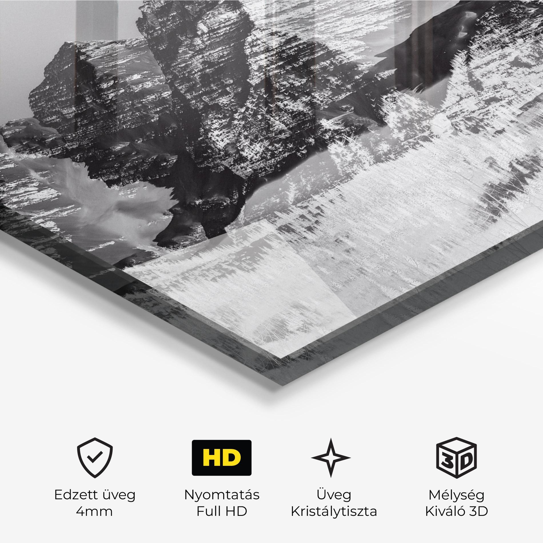 Üvegkép Green Shades Mountain mockup 3