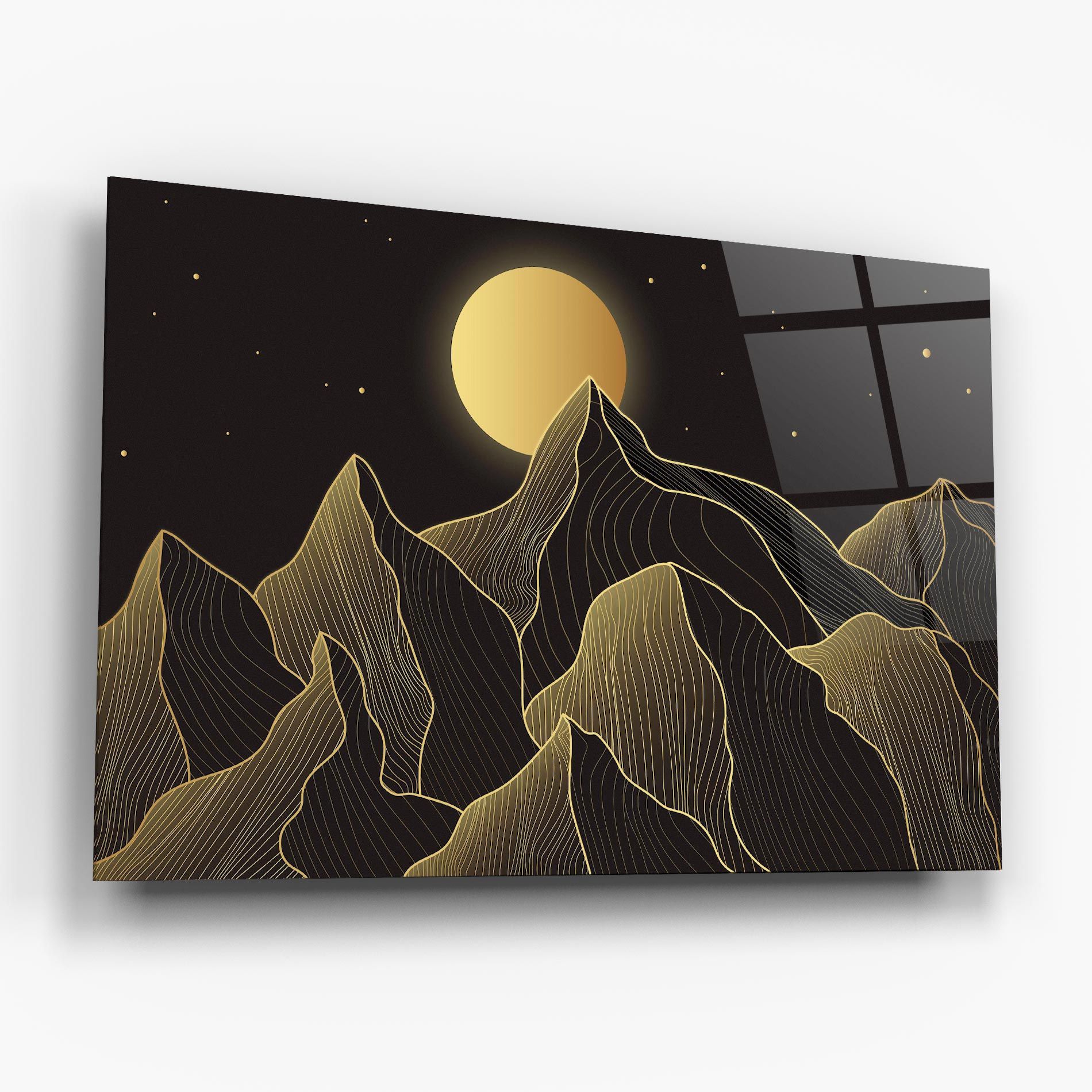 Gold Shiny Moon mockup 6