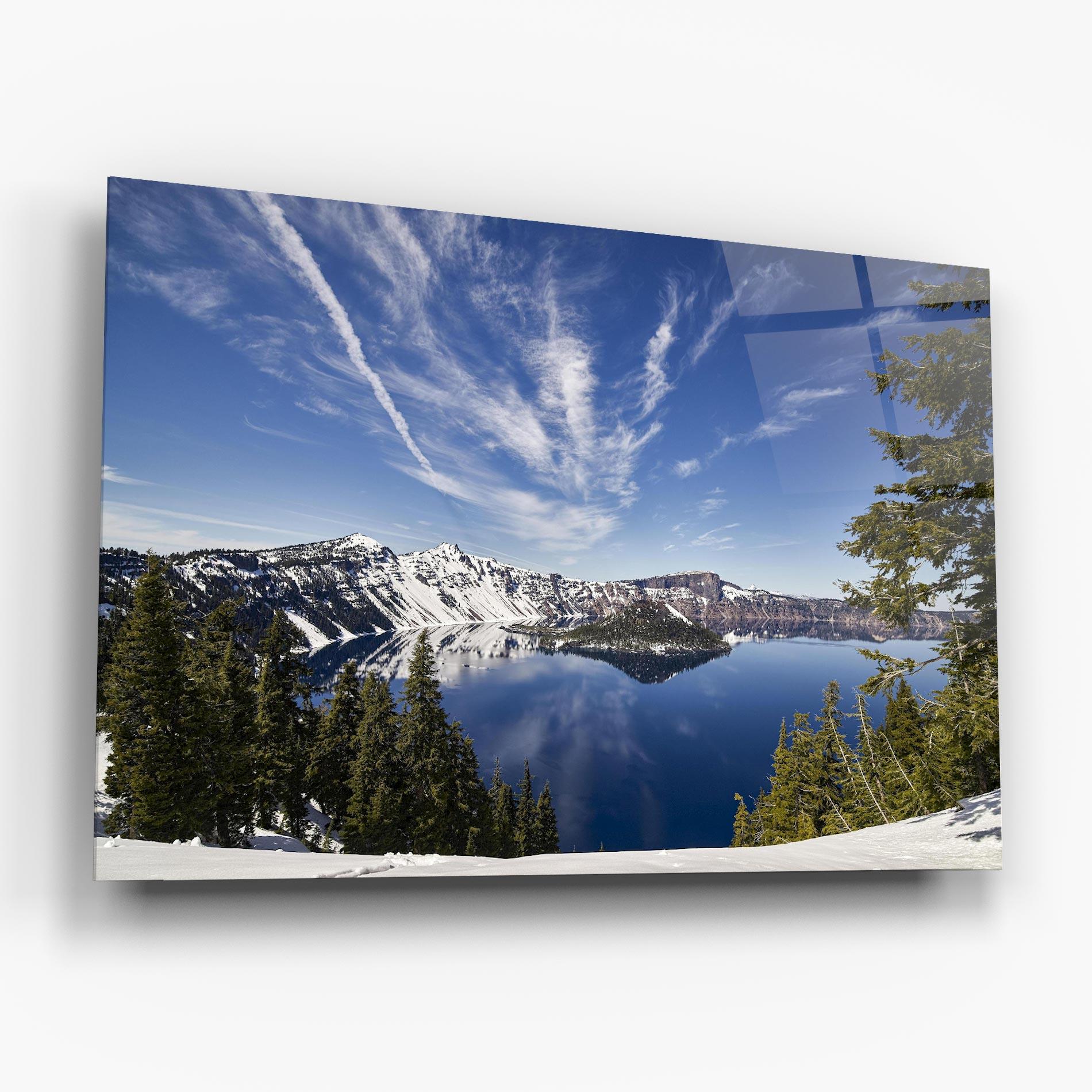 Üvegkép White Snowy Mountain mockup 6